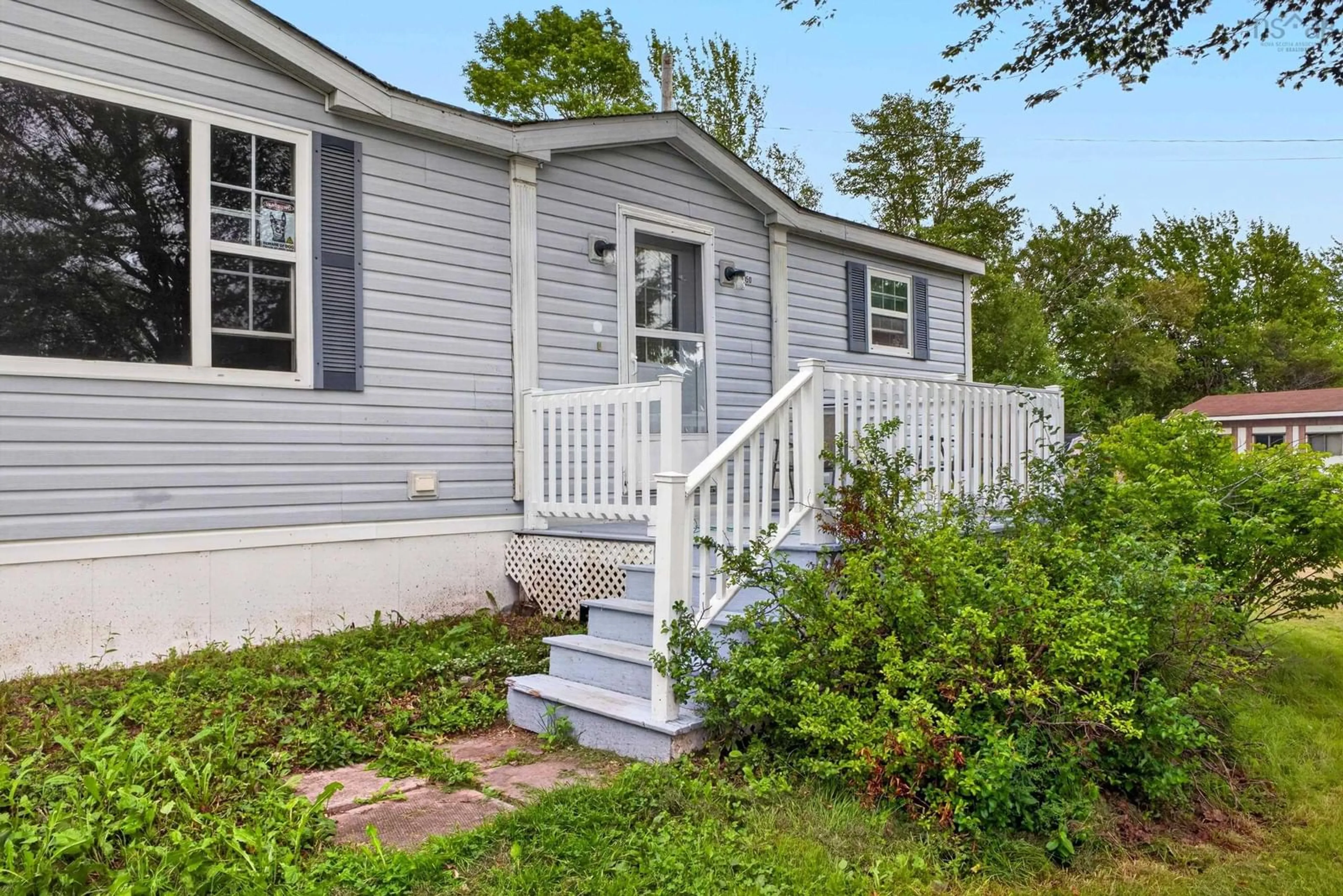 Home with vinyl exterior material, street for 1050 Waddens Crt, Westville Nova Scotia B0K 2A0
