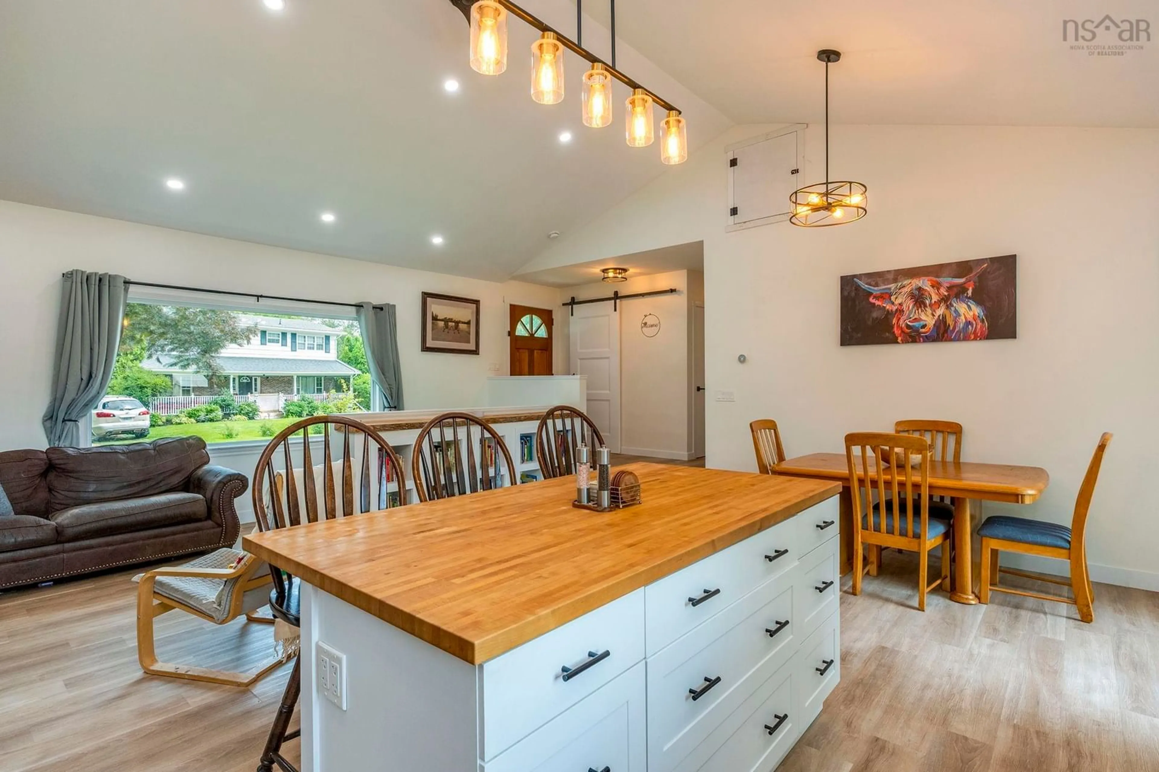Open concept kitchen, wood/laminate floor for Oakland Oakland Drive, Middleton Dr #7, Middleton Nova Scotia B0S 1P0