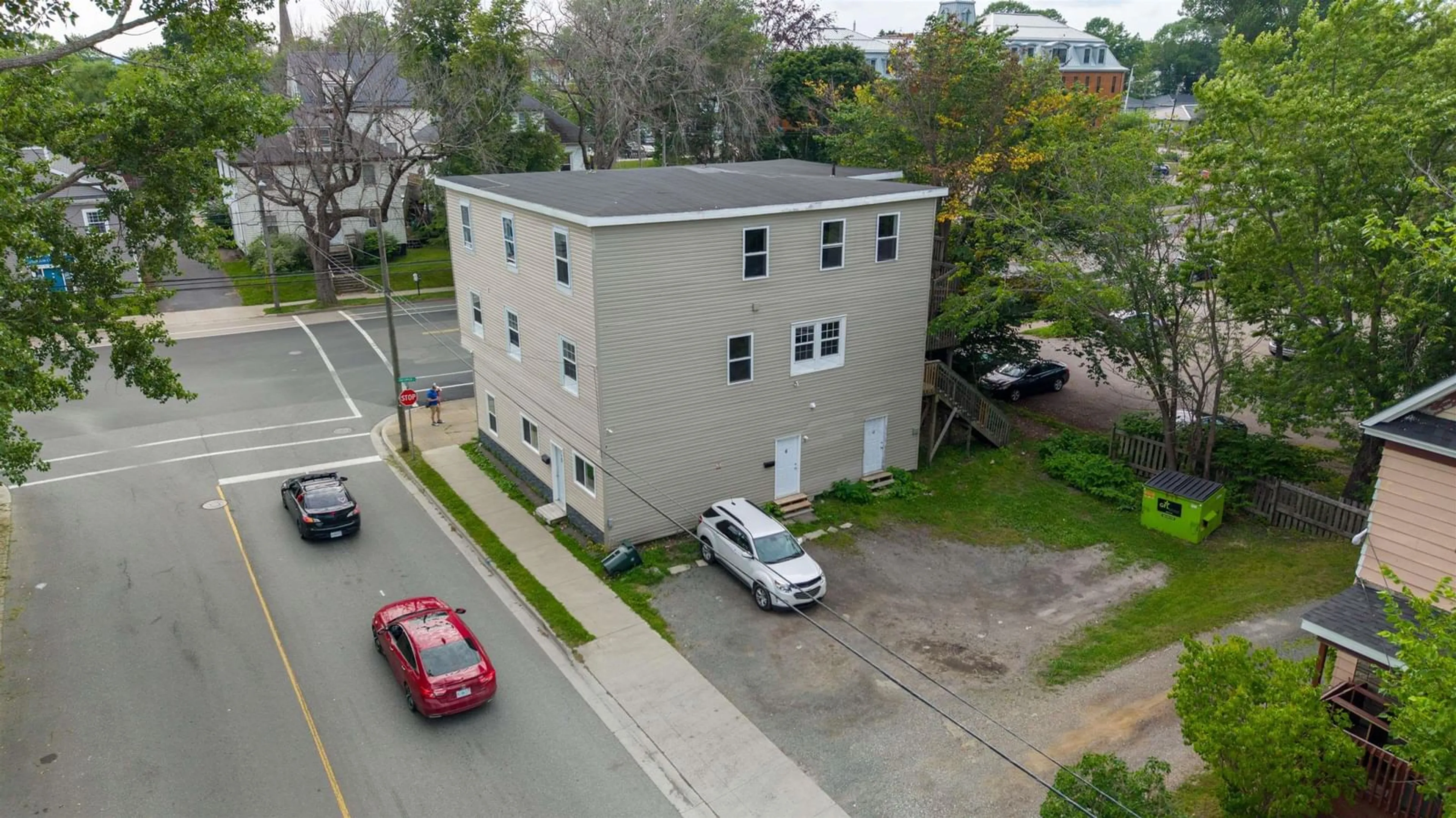 A pic from outside/outdoor area/front of a property/back of a property/a pic from drone, building for 181 George St, Sydney Nova Scotia B1P 1J1