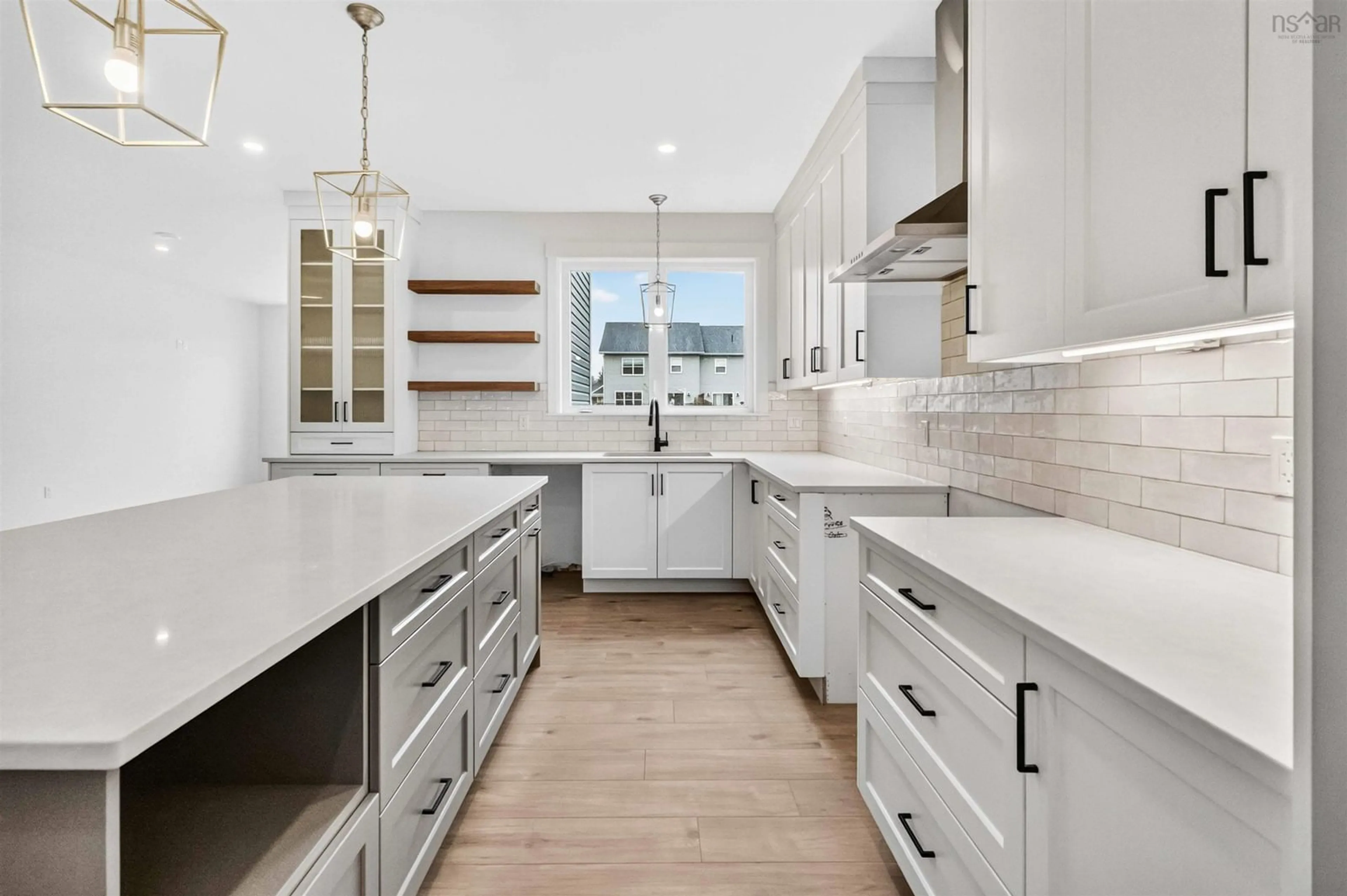 Contemporary kitchen, ceramic/tile floor for 48 Brianna Dr, Lantz Nova Scotia B2S 0K4