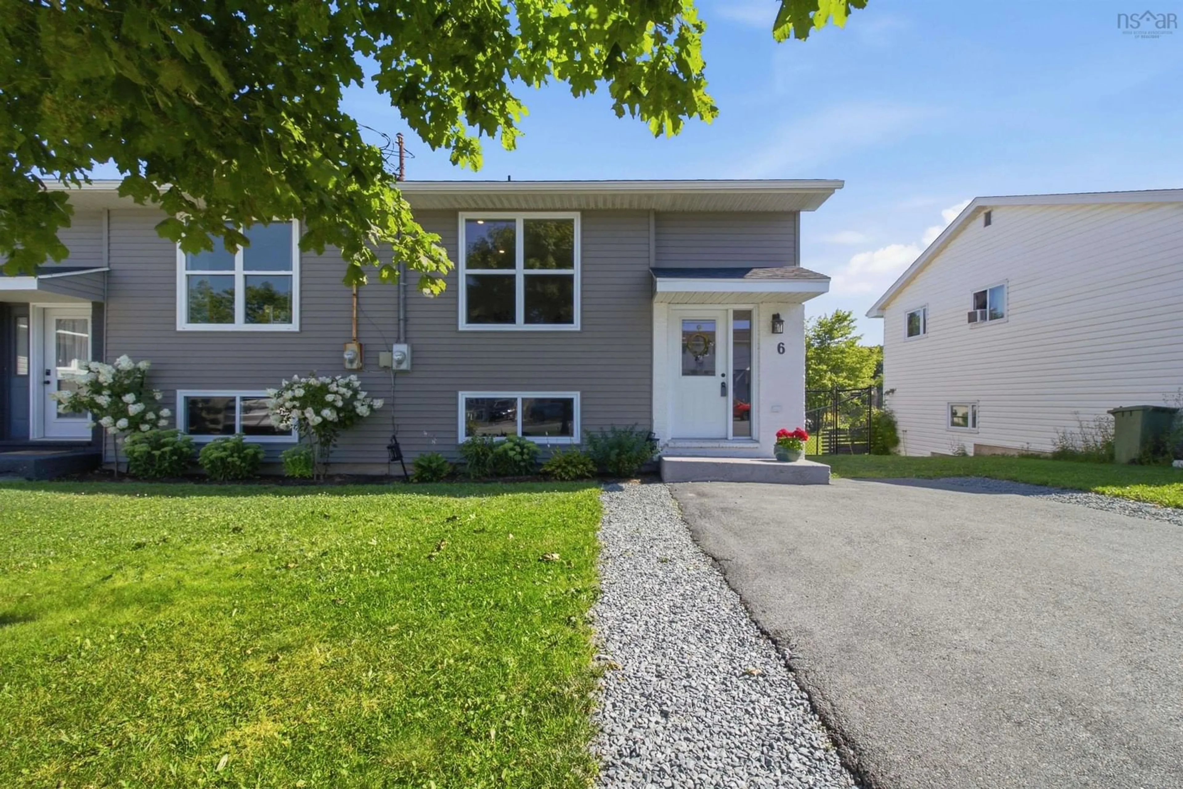 Home with vinyl exterior material, street for 6 Newberry Crt, Woodside Nova Scotia B2W 6B5