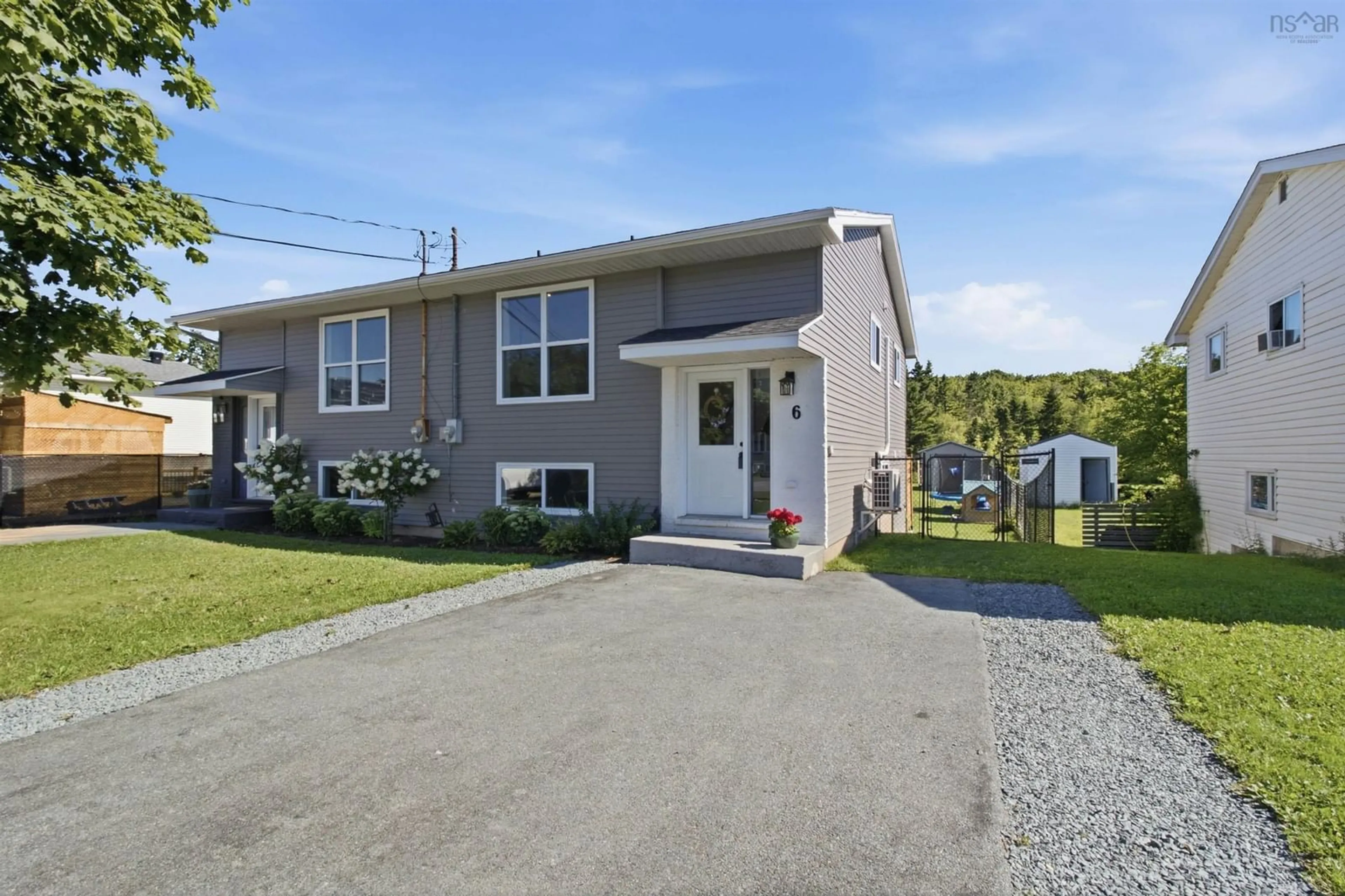 Home with vinyl exterior material, street for 6 Newberry Crt, Woodside Nova Scotia B2W 6B5
