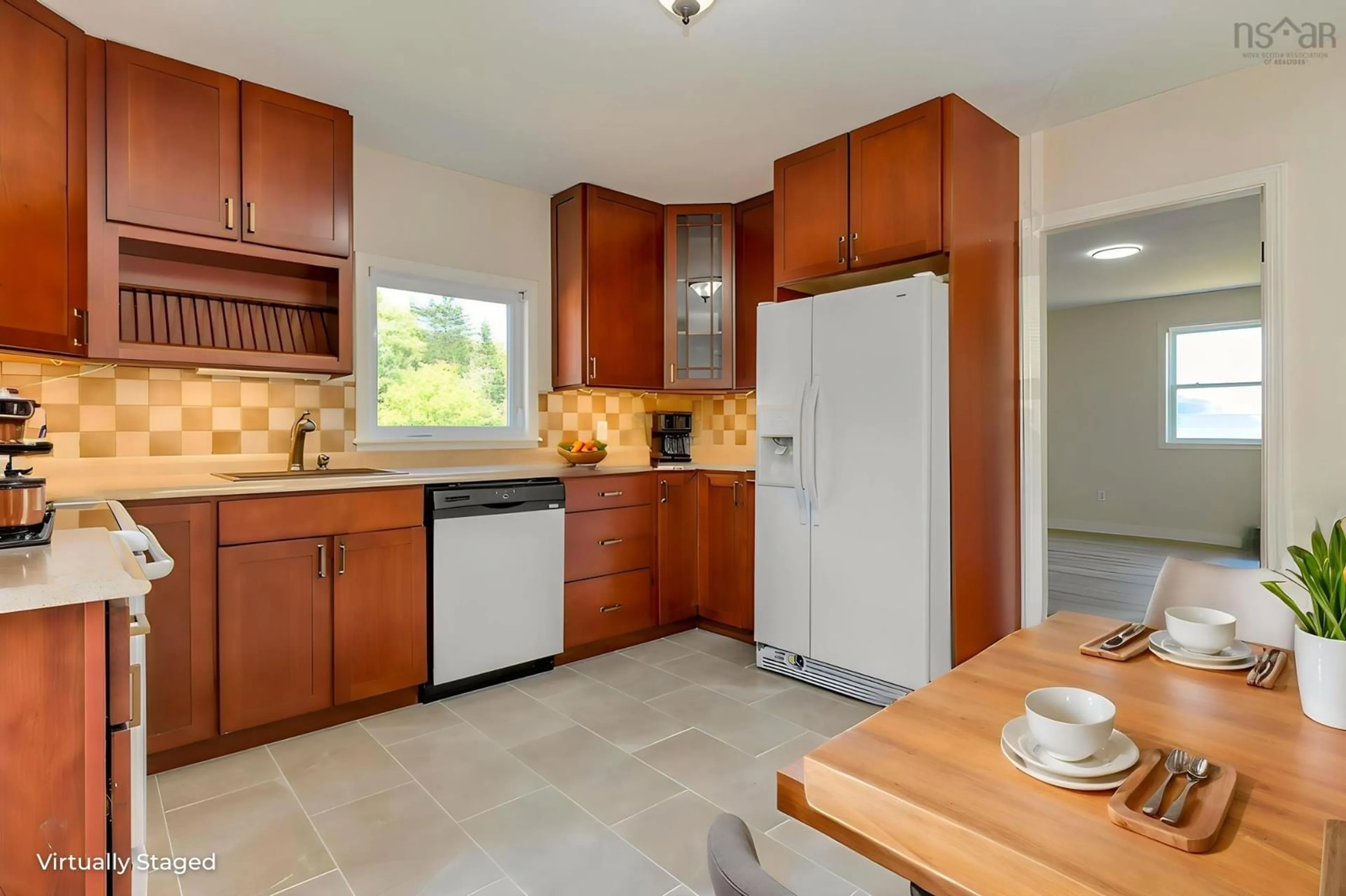 Open concept kitchen, ceramic/tile floor for 1051 Prospect Rd, Goodwood Nova Scotia B3T 1P4