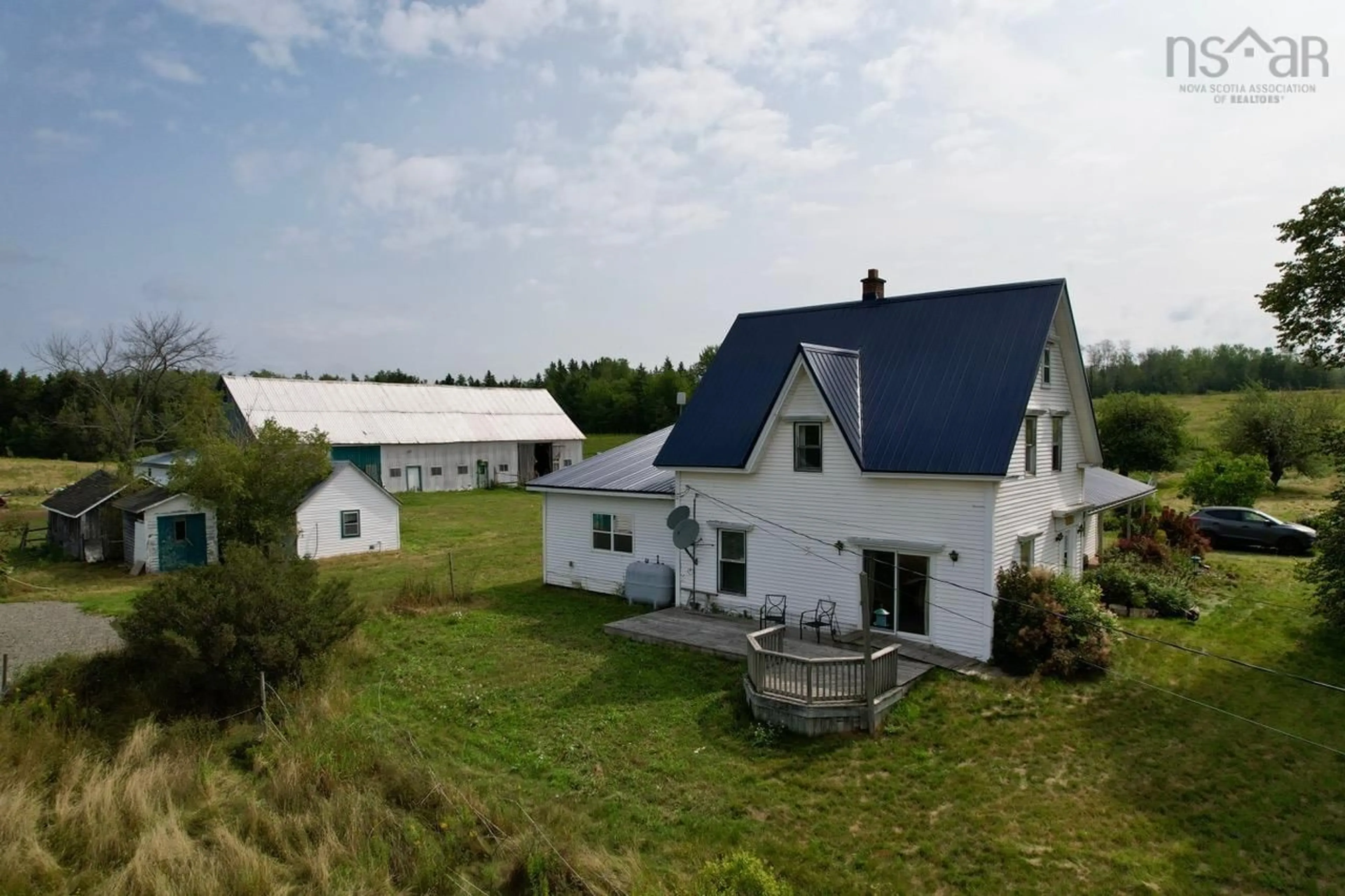 A pic from outside/outdoor area/front of a property/back of a property/a pic from drone, building for 1451 Hansford Rd, Oxford Nova Scotia B0N 2J0
