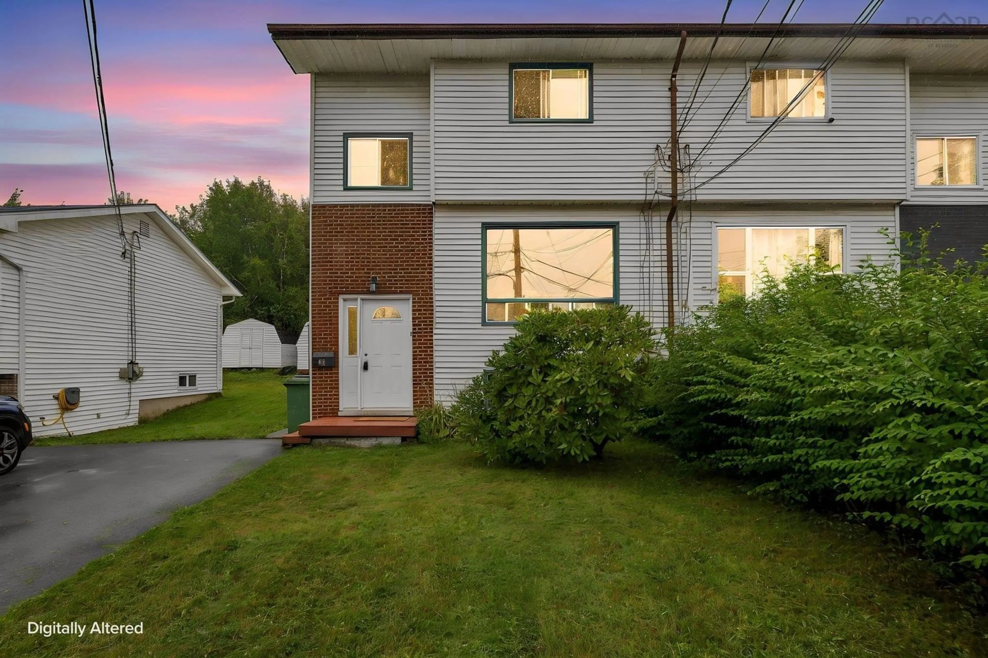 Home with vinyl exterior material, street for 1B Smith Ave, Cole Harbour Nova Scotia B2V 1M3