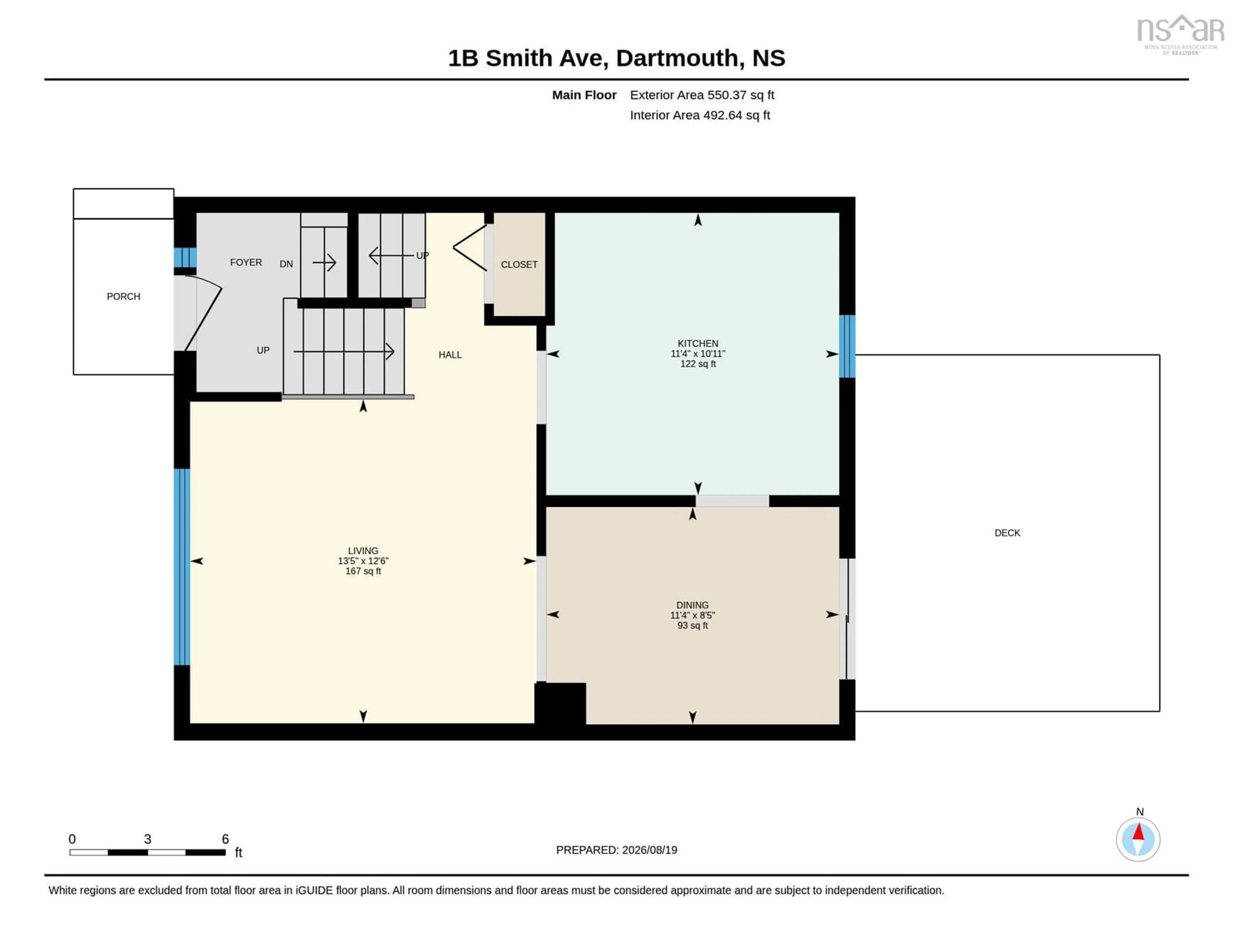 Floor plan for 1B Smith Ave, Cole Harbour Nova Scotia B2V 1M3