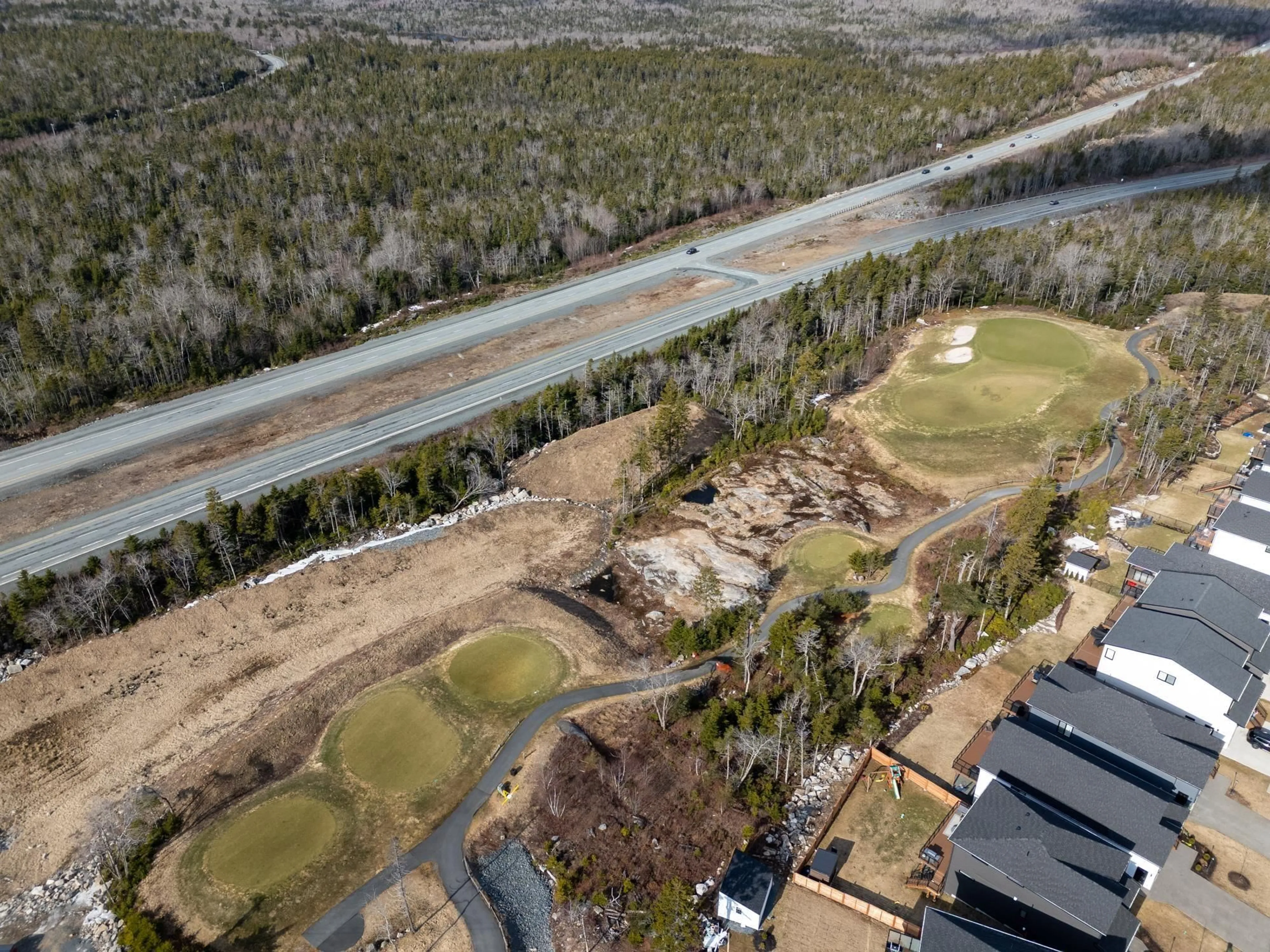 A pic from outside/outdoor area/front of a property/back of a property/a pic from drone, water/lake/river/ocean view for 231 Marketway Lane, Timberlea Nova Scotia B3T 0K9