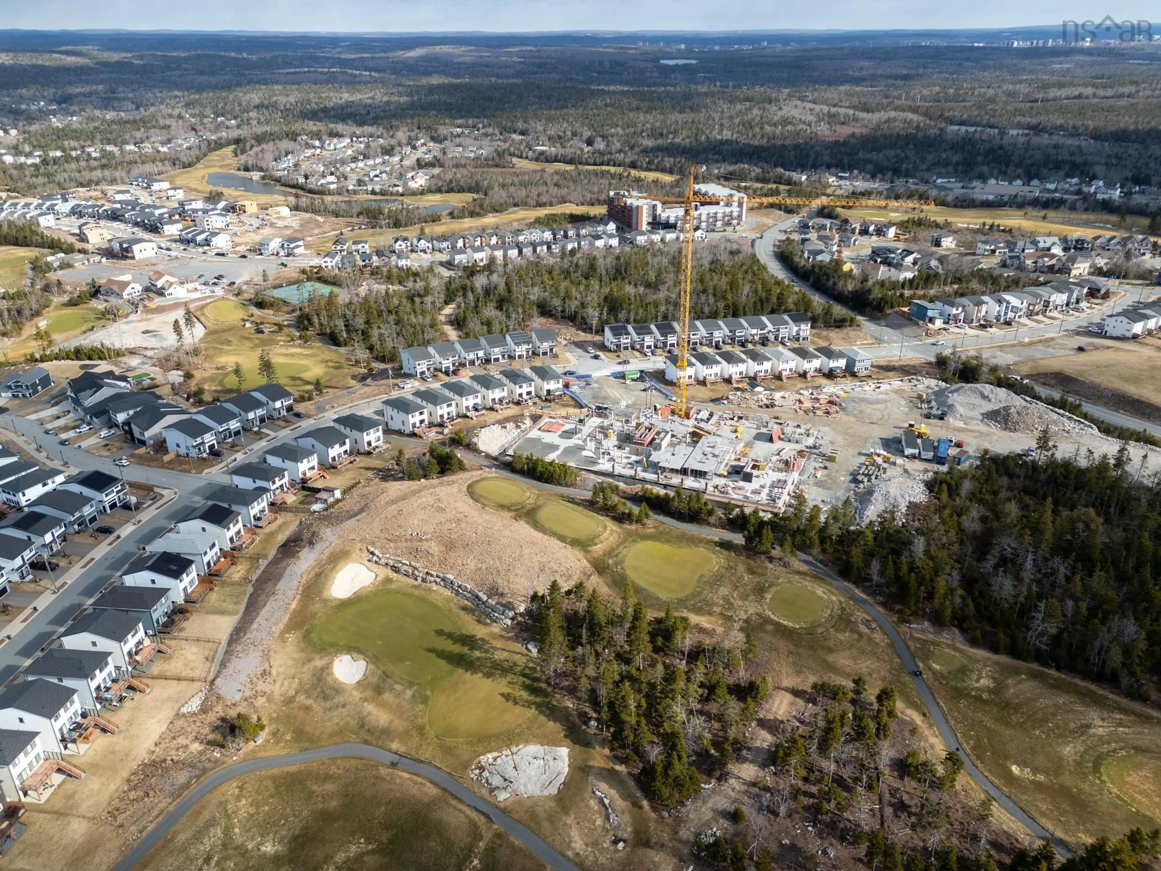 A pic from outside/outdoor area/front of a property/back of a property/a pic from drone, mountain view for 231 Marketway Lane, Timberlea Nova Scotia B3T 0K9