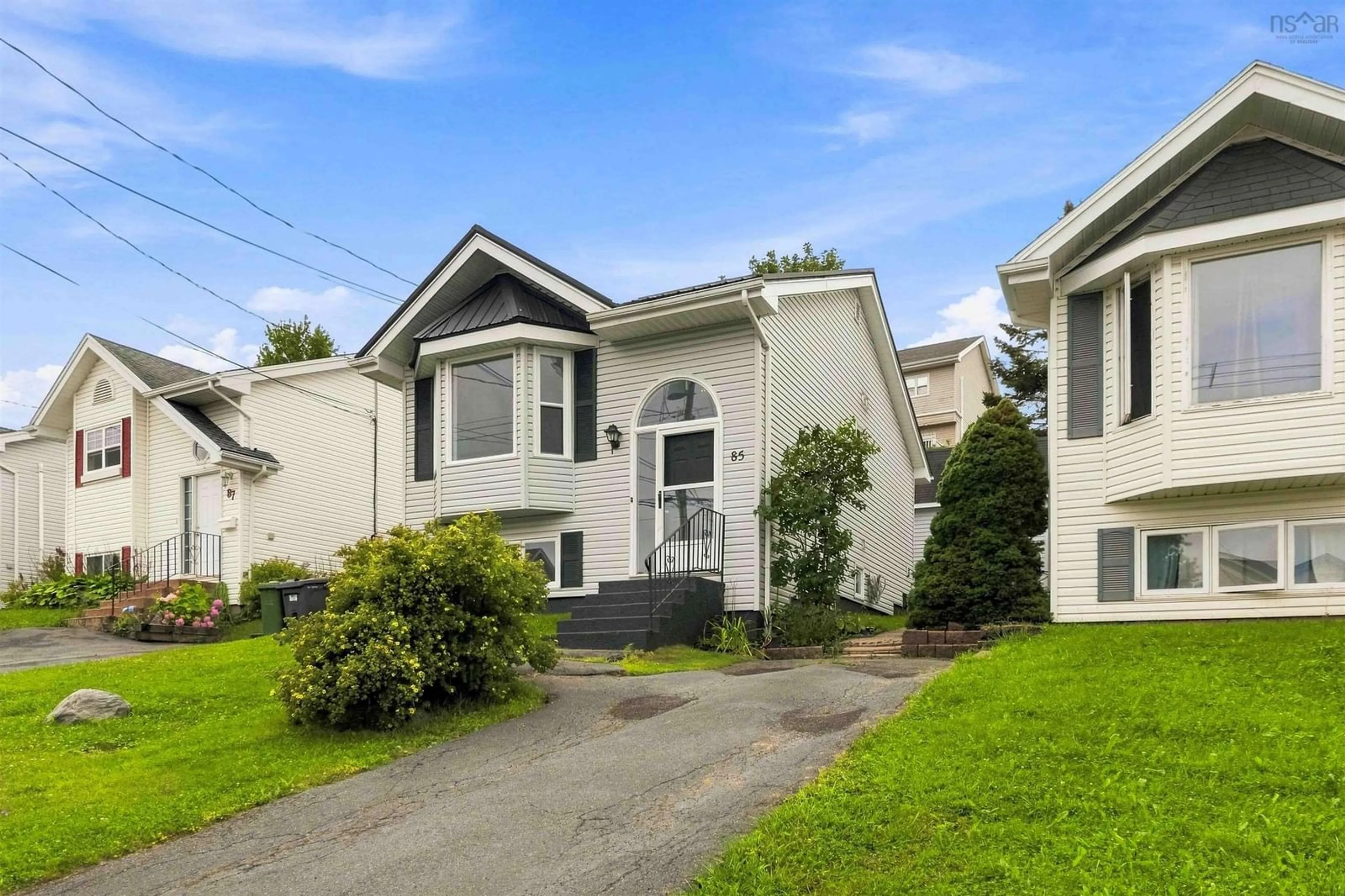 Home with vinyl exterior material, street for 85 Armcrest Dr, Lower Sackville Nova Scotia B4C 4C3