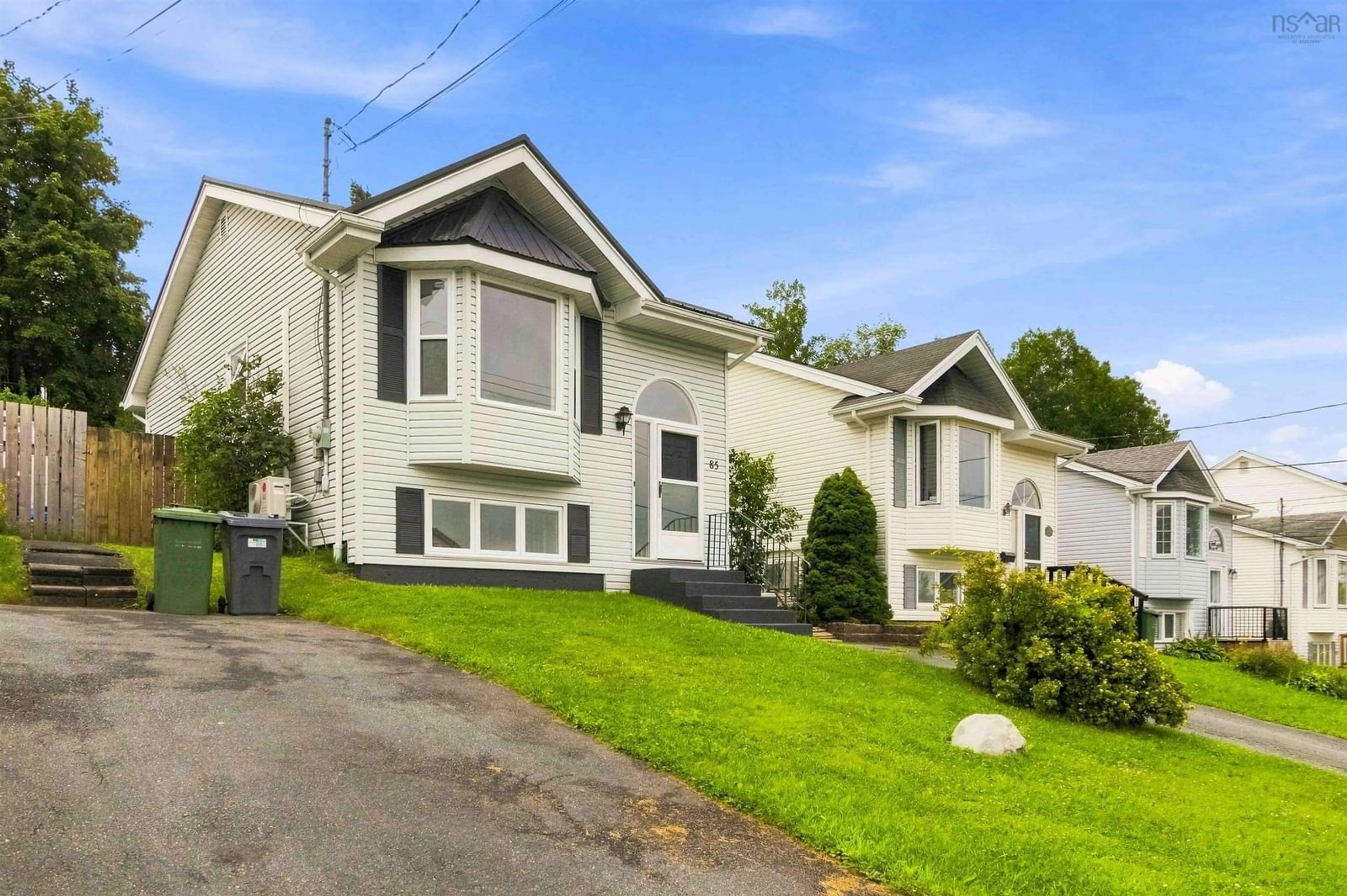 Home with vinyl exterior material, street for 85 Armcrest Dr, Lower Sackville Nova Scotia B4C 4C3
