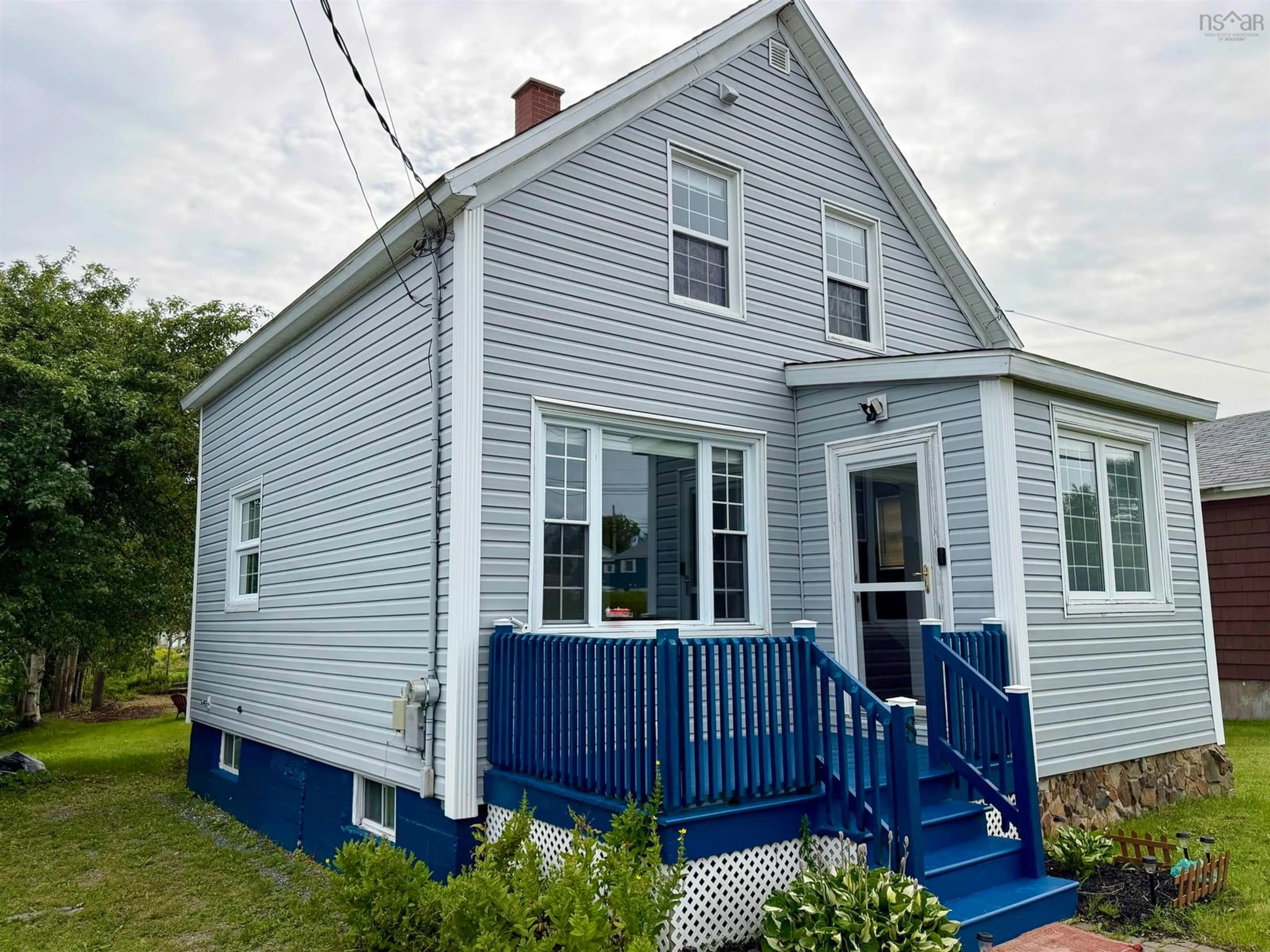 Home with vinyl exterior material, street for 8 Wilson Crt, Reserve Mines Nova Scotia B1A 1K9