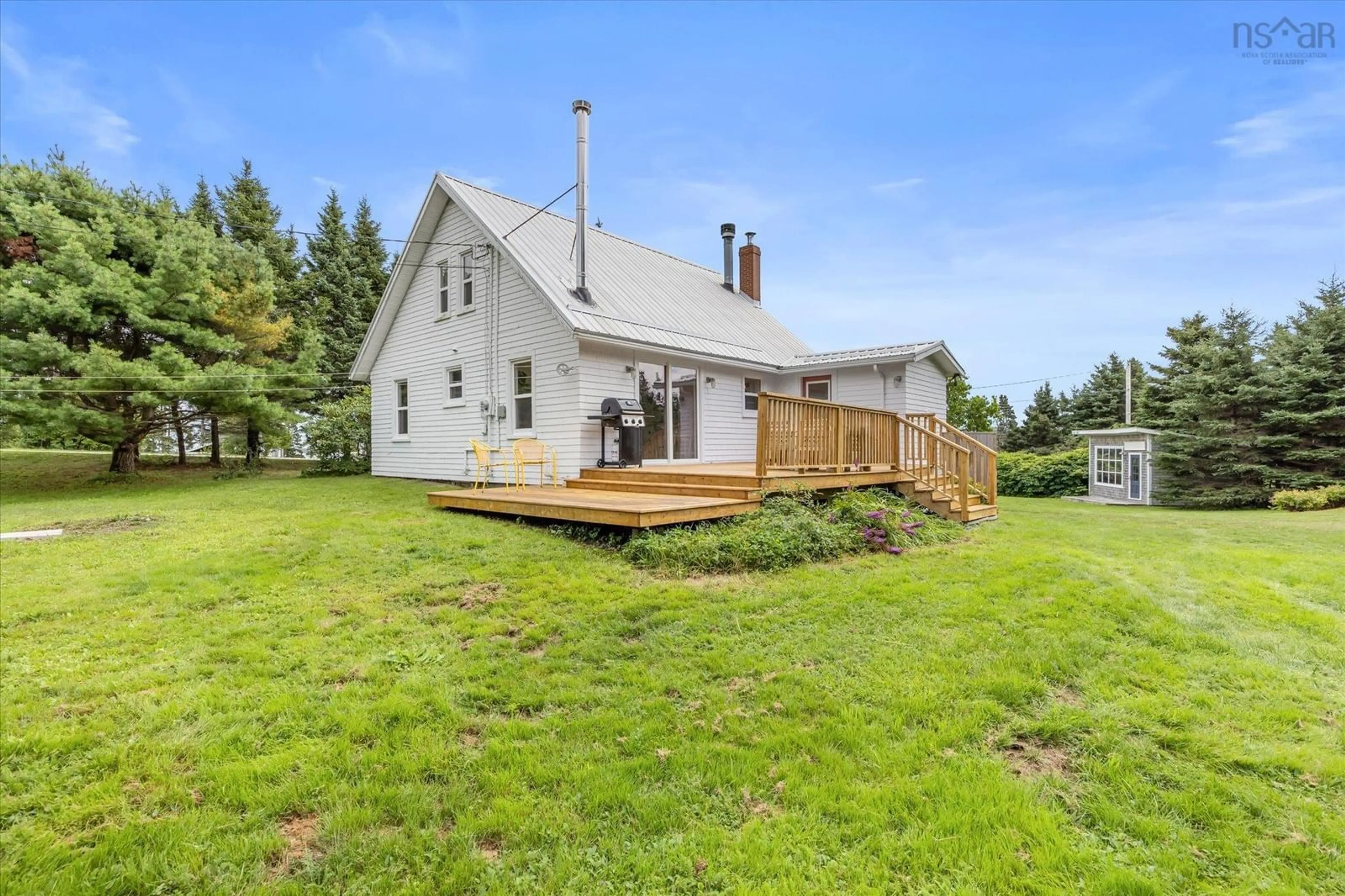 A pic from outside/outdoor area/front of a property/back of a property/a pic from drone, water/lake/river/ocean view for 5192 331 Hwy, Crescent Beach Nova Scotia B0R 1C0