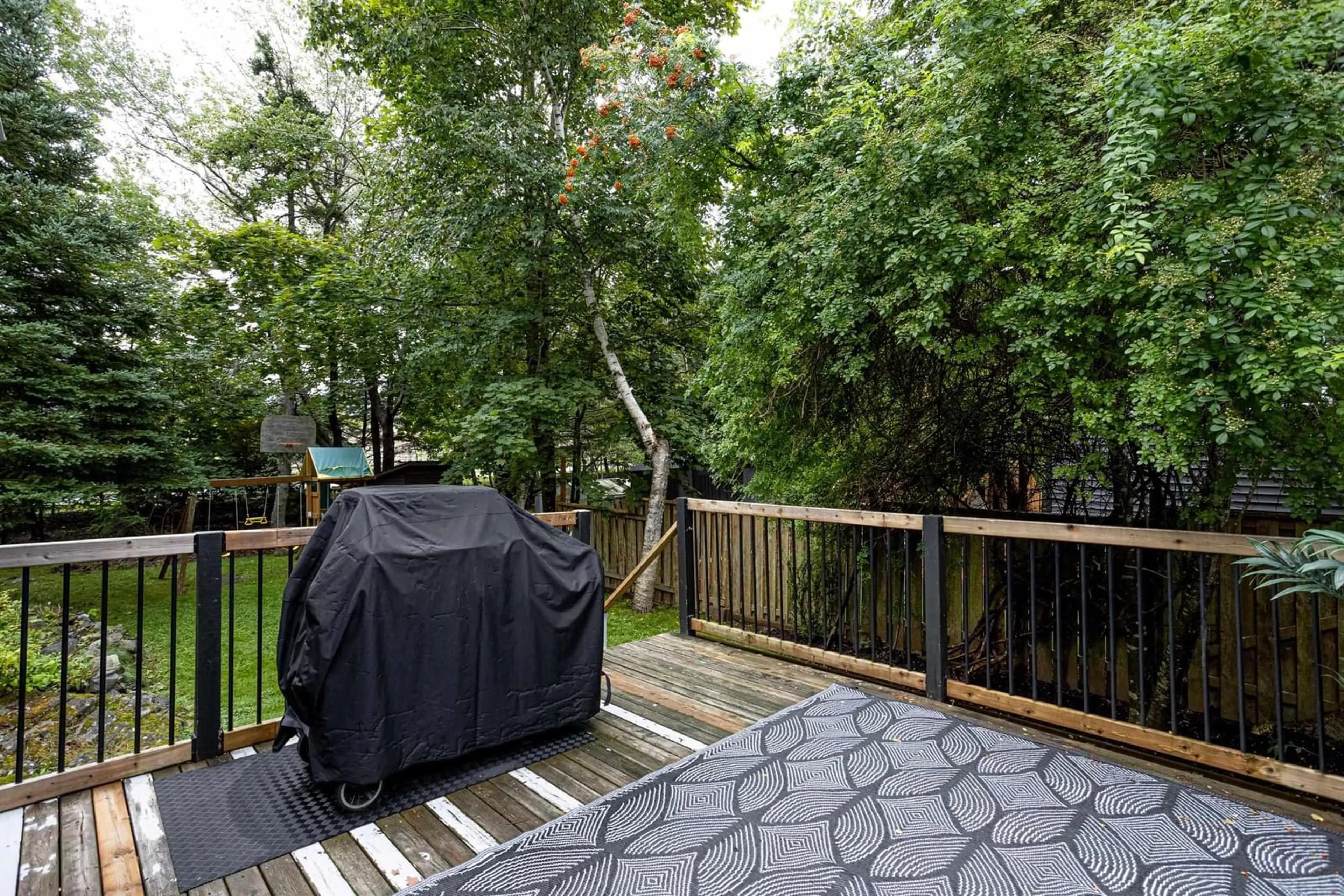Patio, forest/trees view for 62 Douglas Cres, Halifax Nova Scotia B3M 3E3