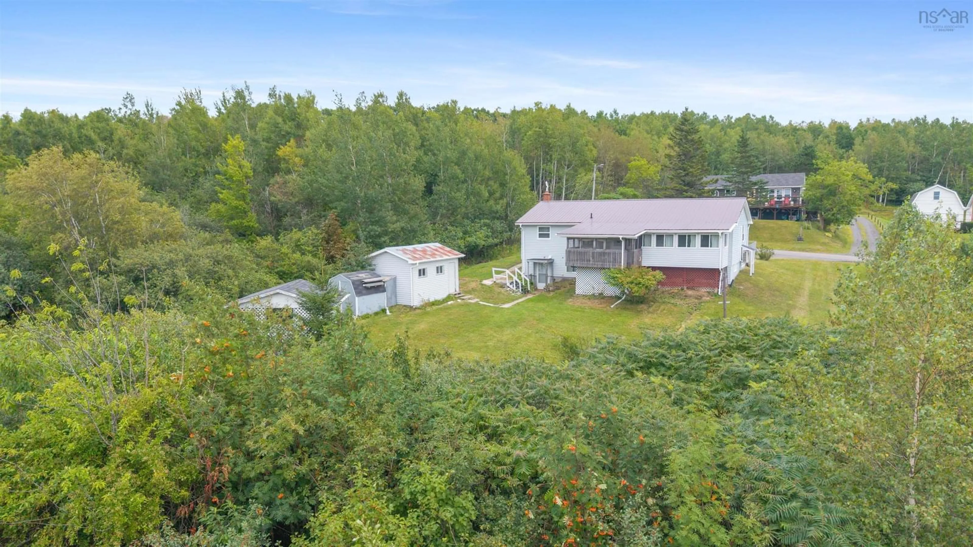A pic from outside/outdoor area/front of a property/back of a property/a pic from drone, unknown for 9 Anderson Crt, Trenton Nova Scotia B0K 1X0