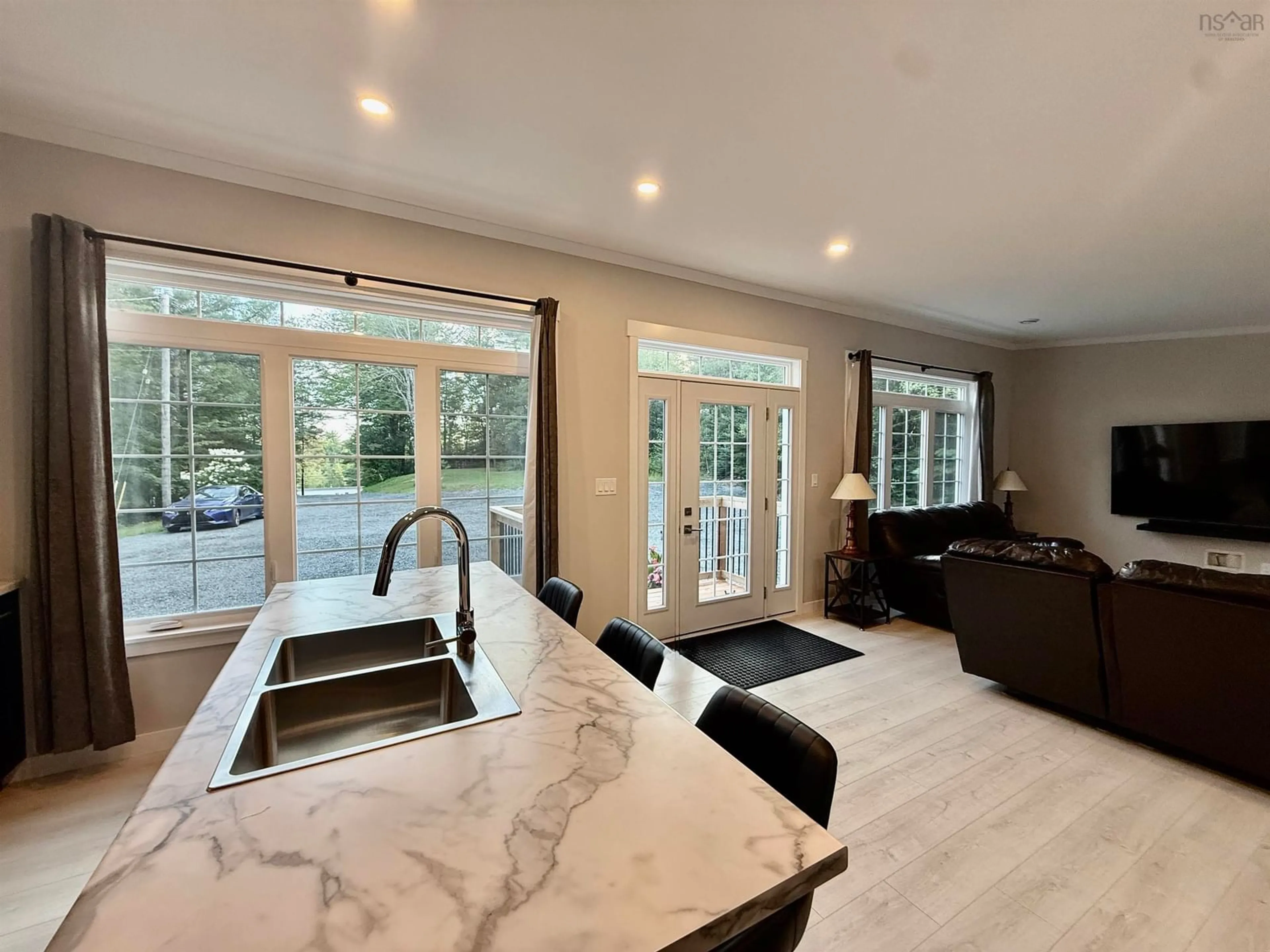 Open concept kitchen, ceramic/tile floor for 7101 Highway 14, Nine Mile River Nova Scotia B2S 2V5