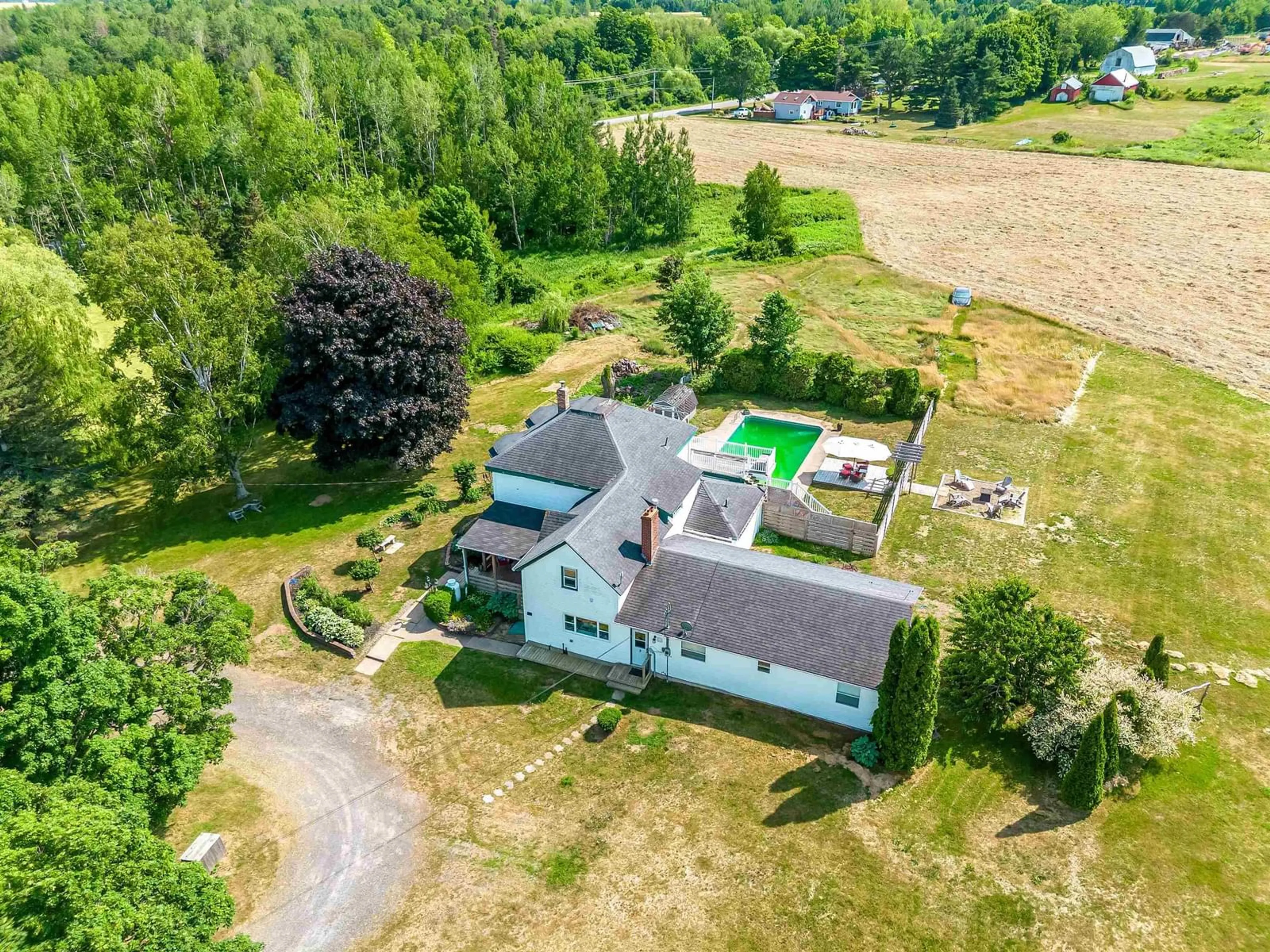 A pic from outside/outdoor area/front of a property/back of a property/a pic from drone, unknown for 8843 221 Hwy, Sheffield Mills Nova Scotia B0P 1H0