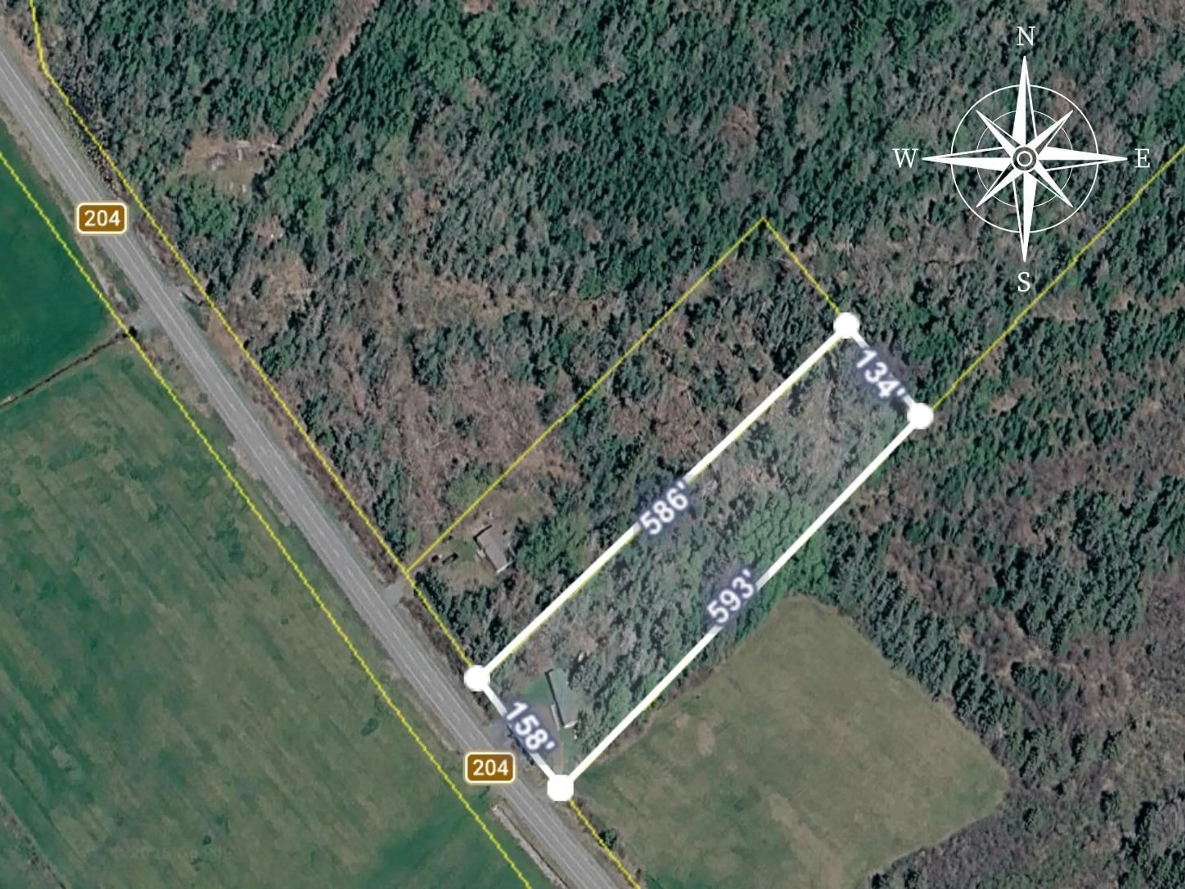 A pic from outside/outdoor area/front of a property/back of a property/a pic from drone, unknown for 1357 Highway 204, Brookdale Nova Scotia B4H 3Y1