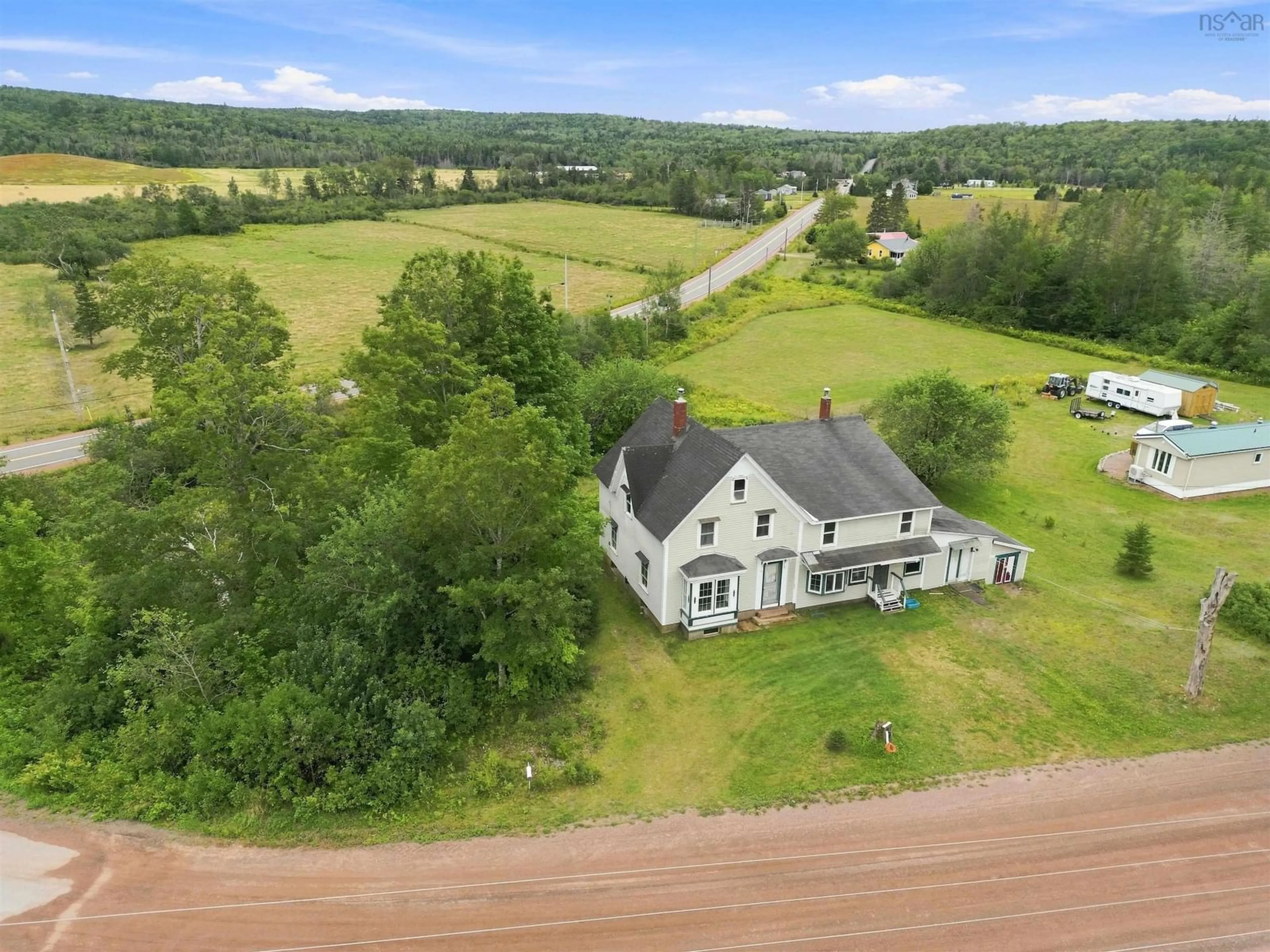 A pic from outside/outdoor area/front of a property/back of a property/a pic from drone, unknown for 1160 Prospect Rd, New Prospect Nova Scotia B0M 1S0