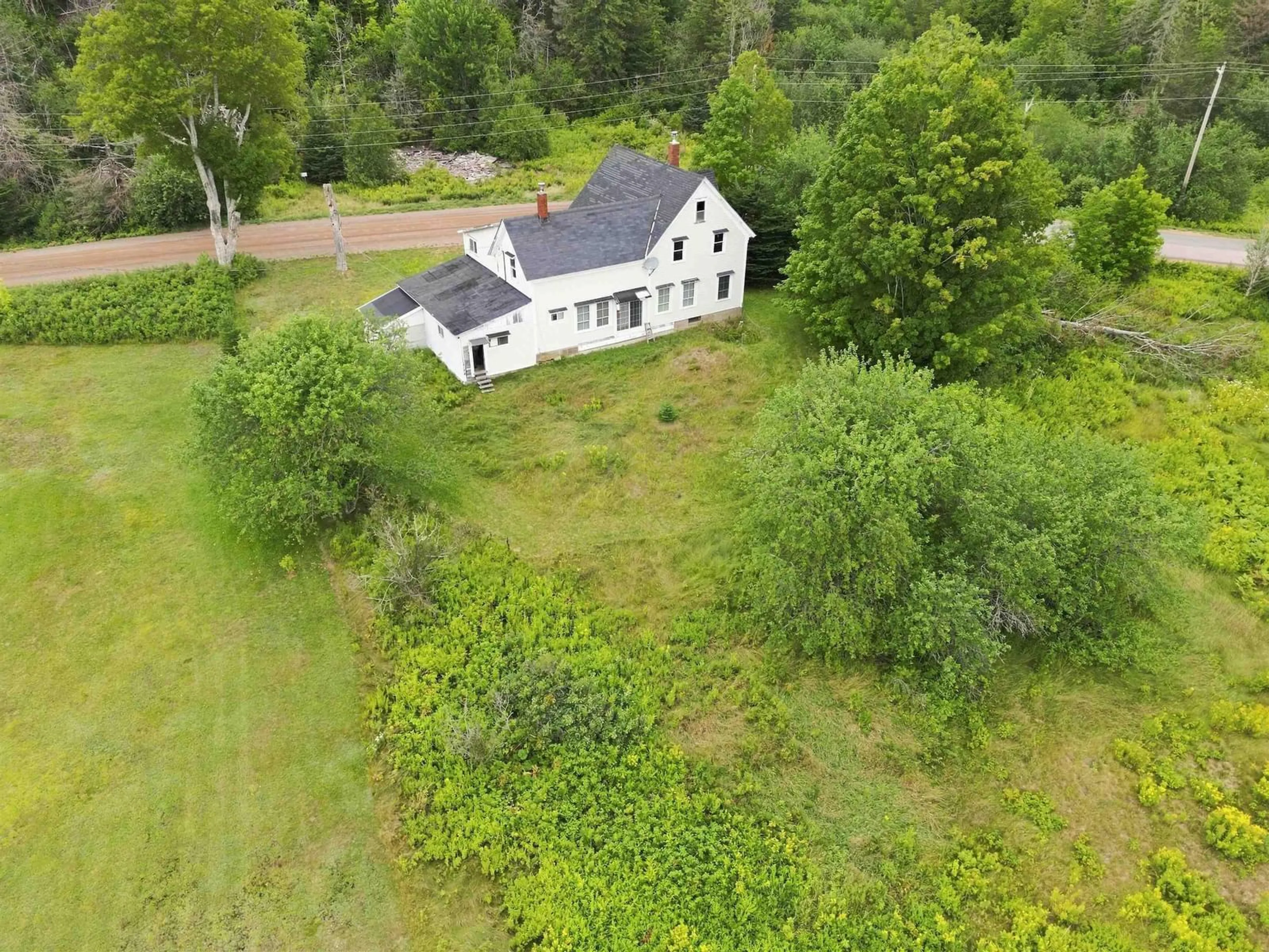 A pic from outside/outdoor area/front of a property/back of a property/a pic from drone, unknown for 1160 Prospect Rd, New Prospect Nova Scotia B0M 1S0