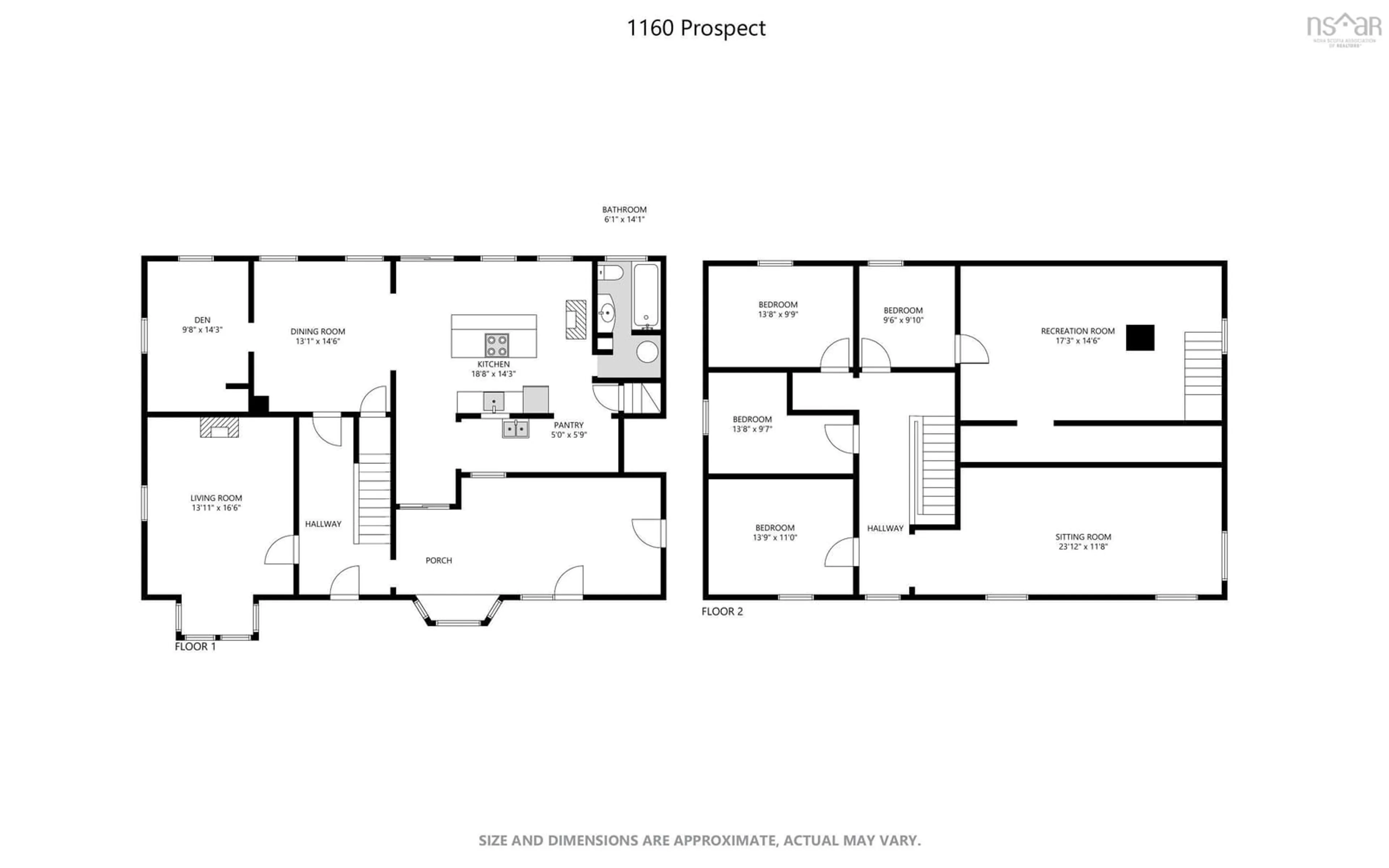 Floor plan for 1160 Prospect Rd, New Prospect Nova Scotia B0M 1S0