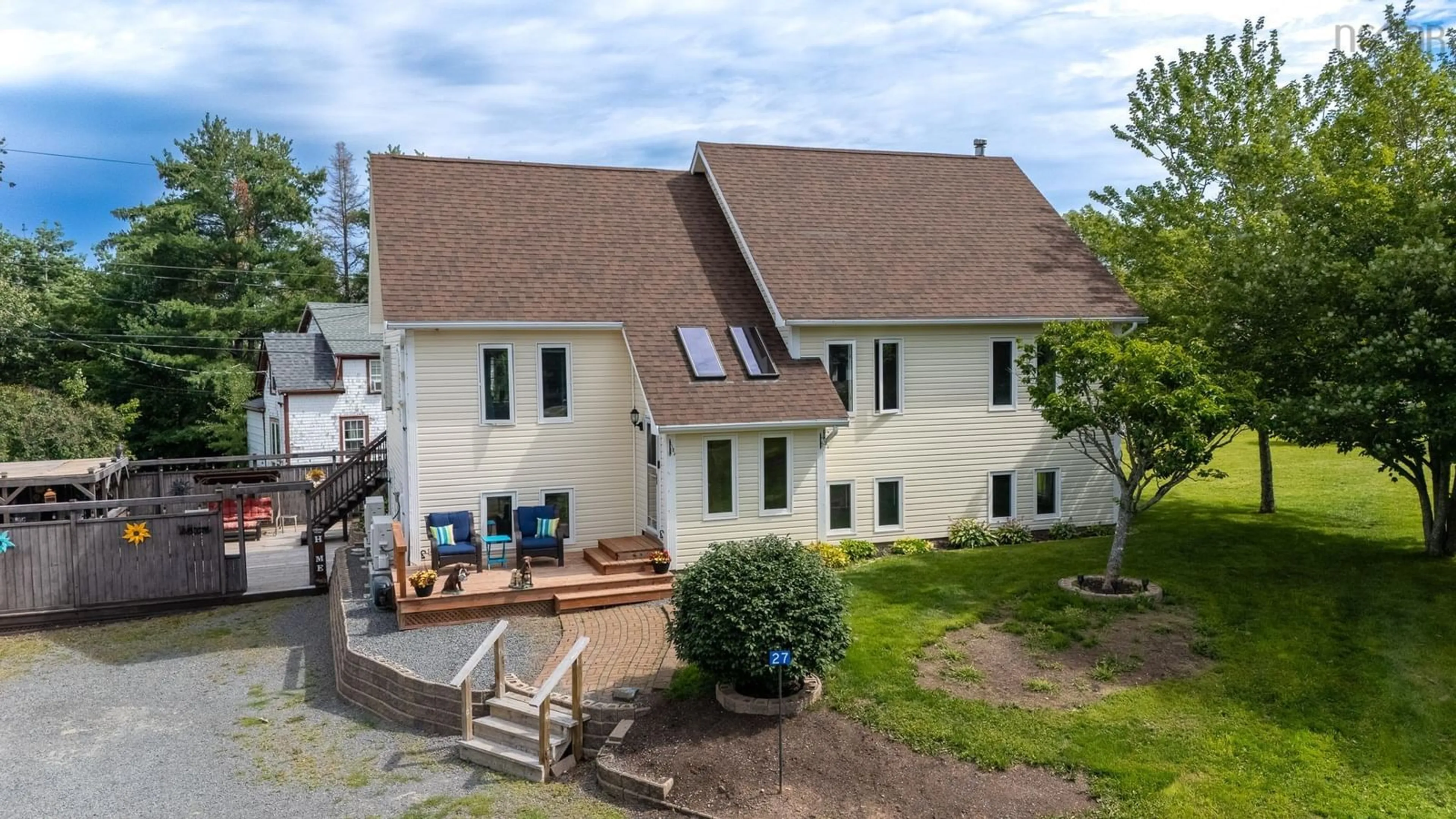 A pic from outside/outdoor area/front of a property/back of a property/a pic from drone, unknown for 27 Patterson Lane, Falmouth Nova Scotia B0P 1P0