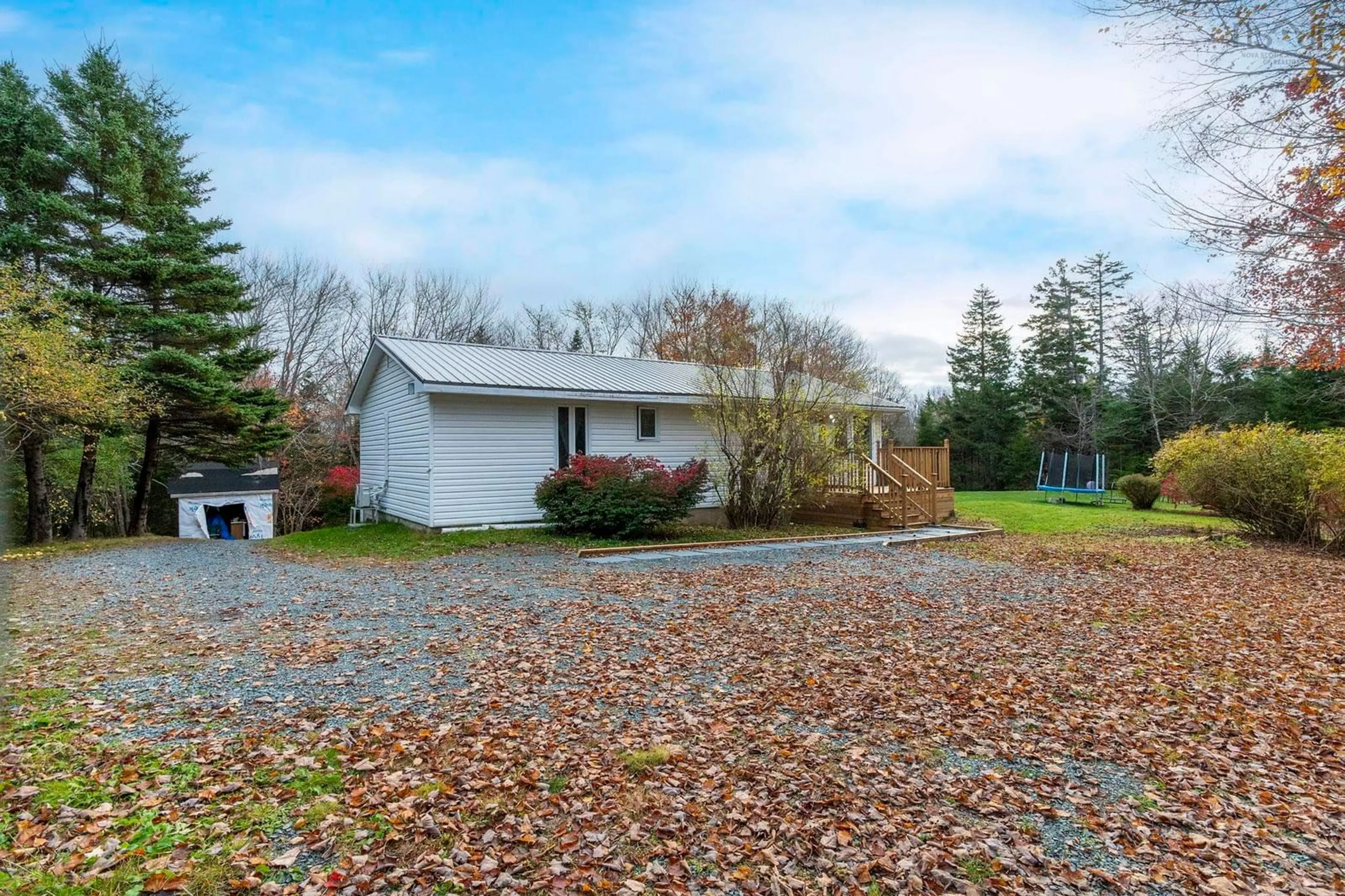A pic from outside/outdoor area/front of a property/back of a property/a pic from drone, unknown for 342 Myra Rd, Porters Lake Nova Scotia B3E 1G2