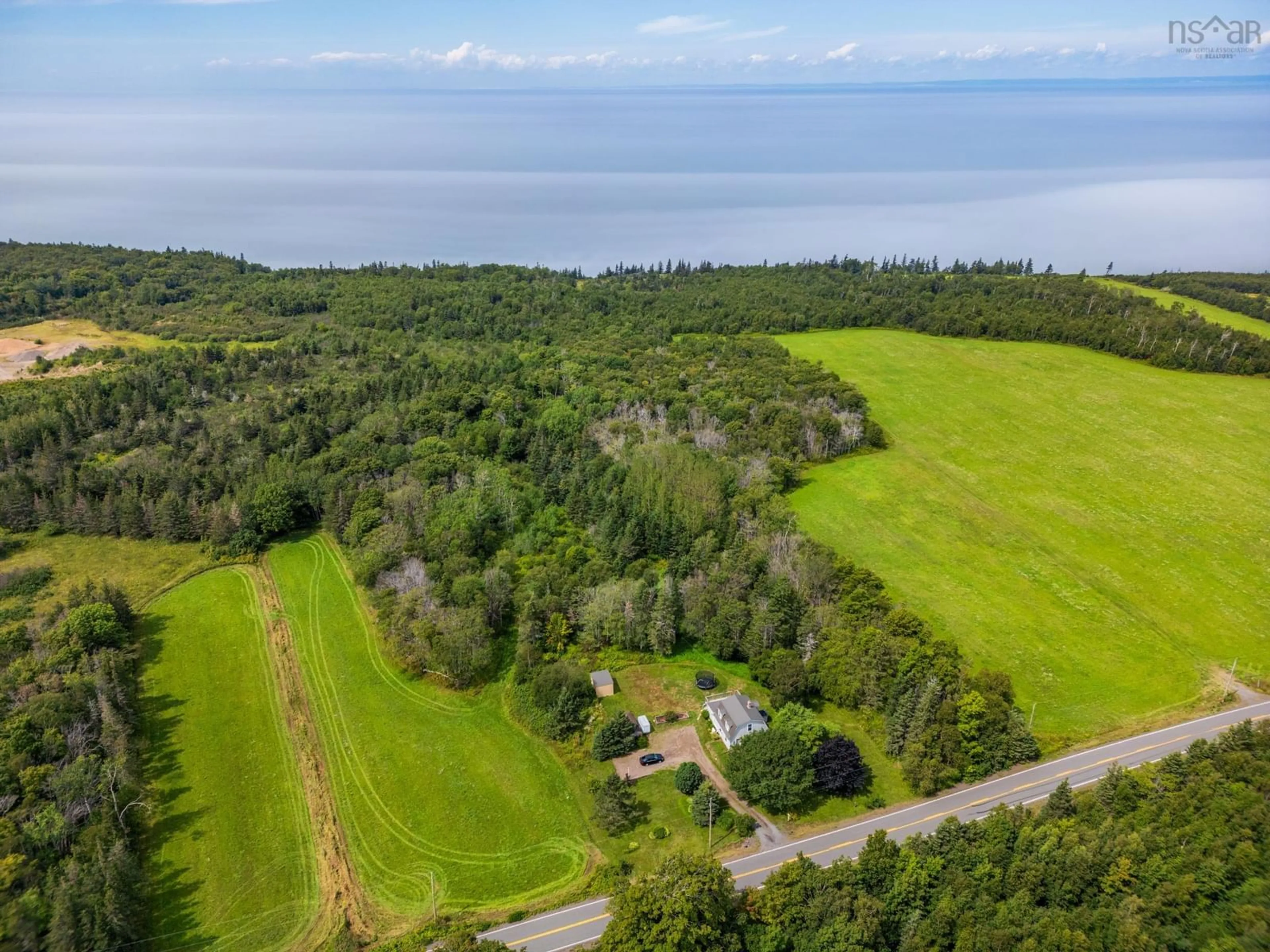 A pic from outside/outdoor area/front of a property/back of a property/a pic from drone, water/lake/river/ocean view for 2415 Highway 362 Hwy, Margaretsville Nova Scotia B0S 1P0