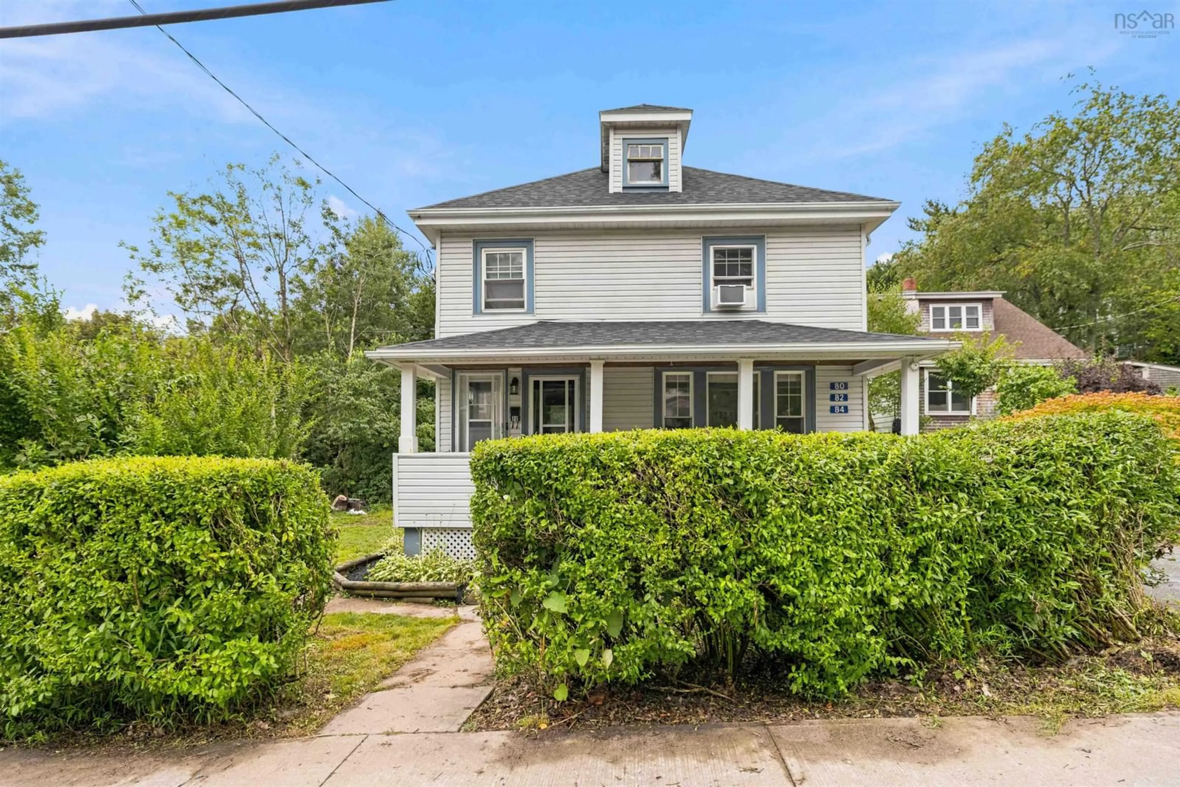 A pic from outside/outdoor area/front of a property/back of a property/a pic from drone, street for 80, 82, 84 Osborne St, Halifax Nova Scotia B3N 1A6