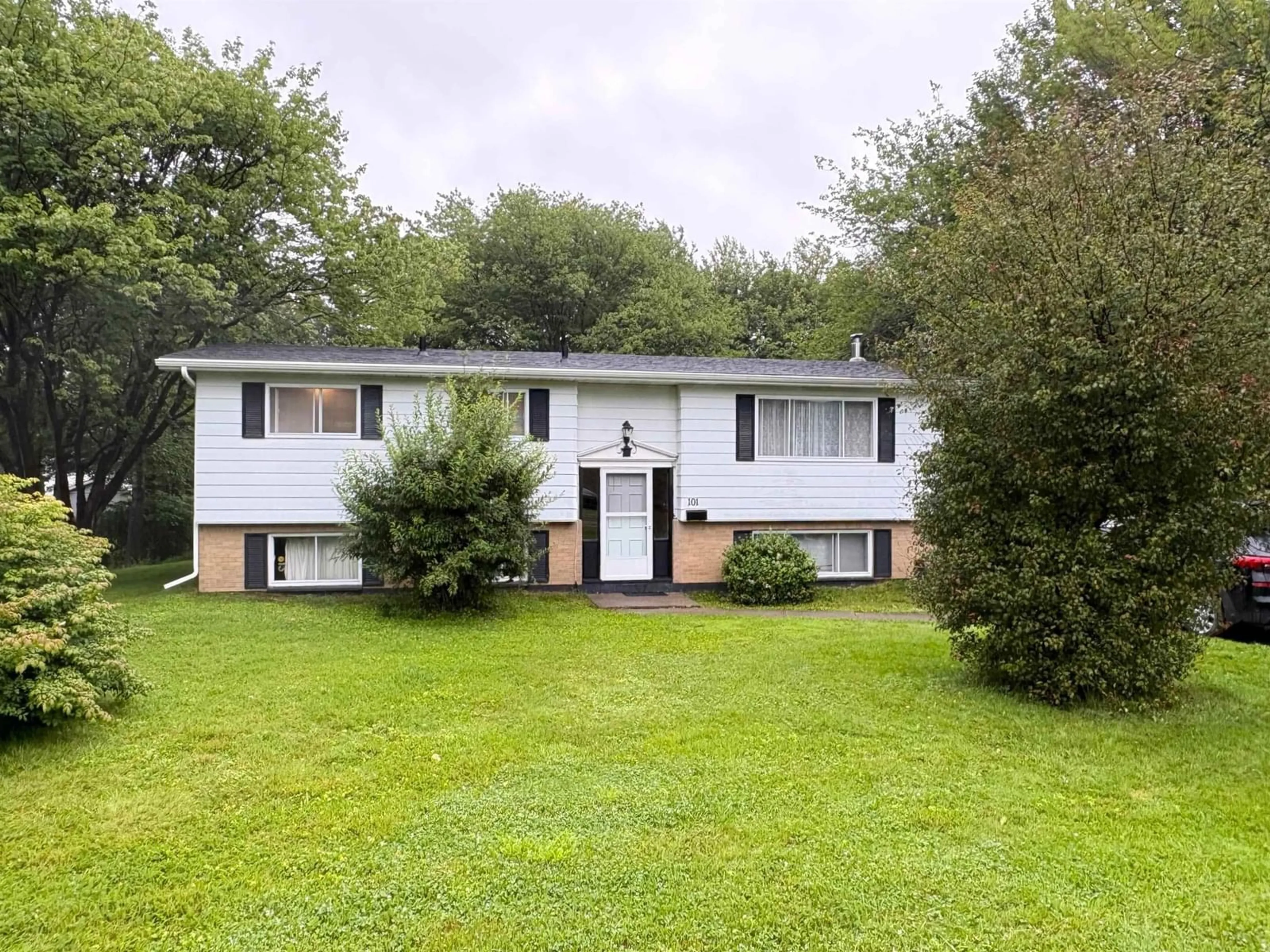 Home with vinyl exterior material, street for Kenwood Dr #101, Sydney River Nova Scotia B1S 3L1