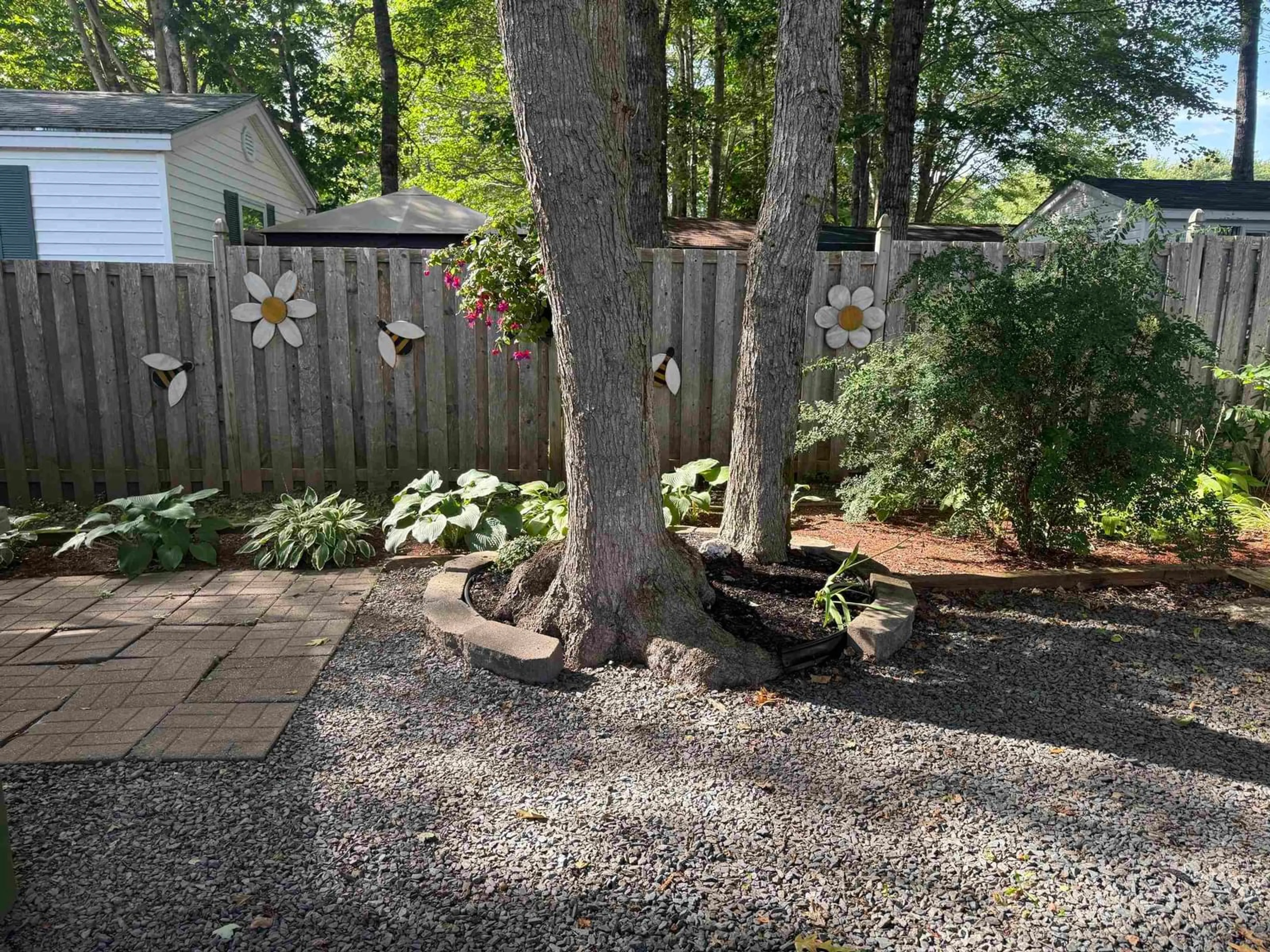 Patio, forest/trees view for 10 Fall St, Bridgewater Nova Scotia B4V 3V6