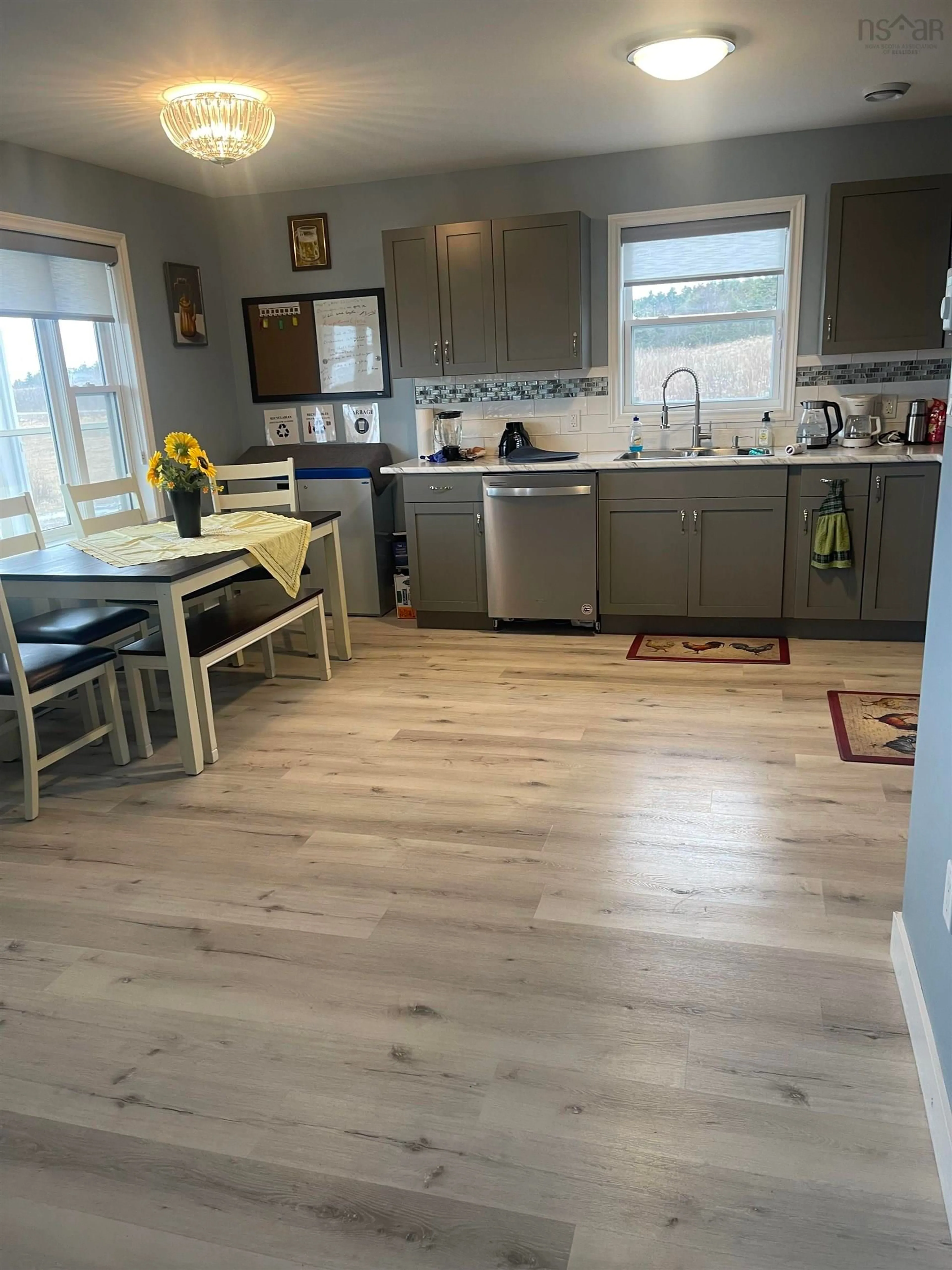 Open concept kitchen, wood/laminate floor for 960 Mira Bay Dr, Catalone Gut Nova Scotia B1C 2B8