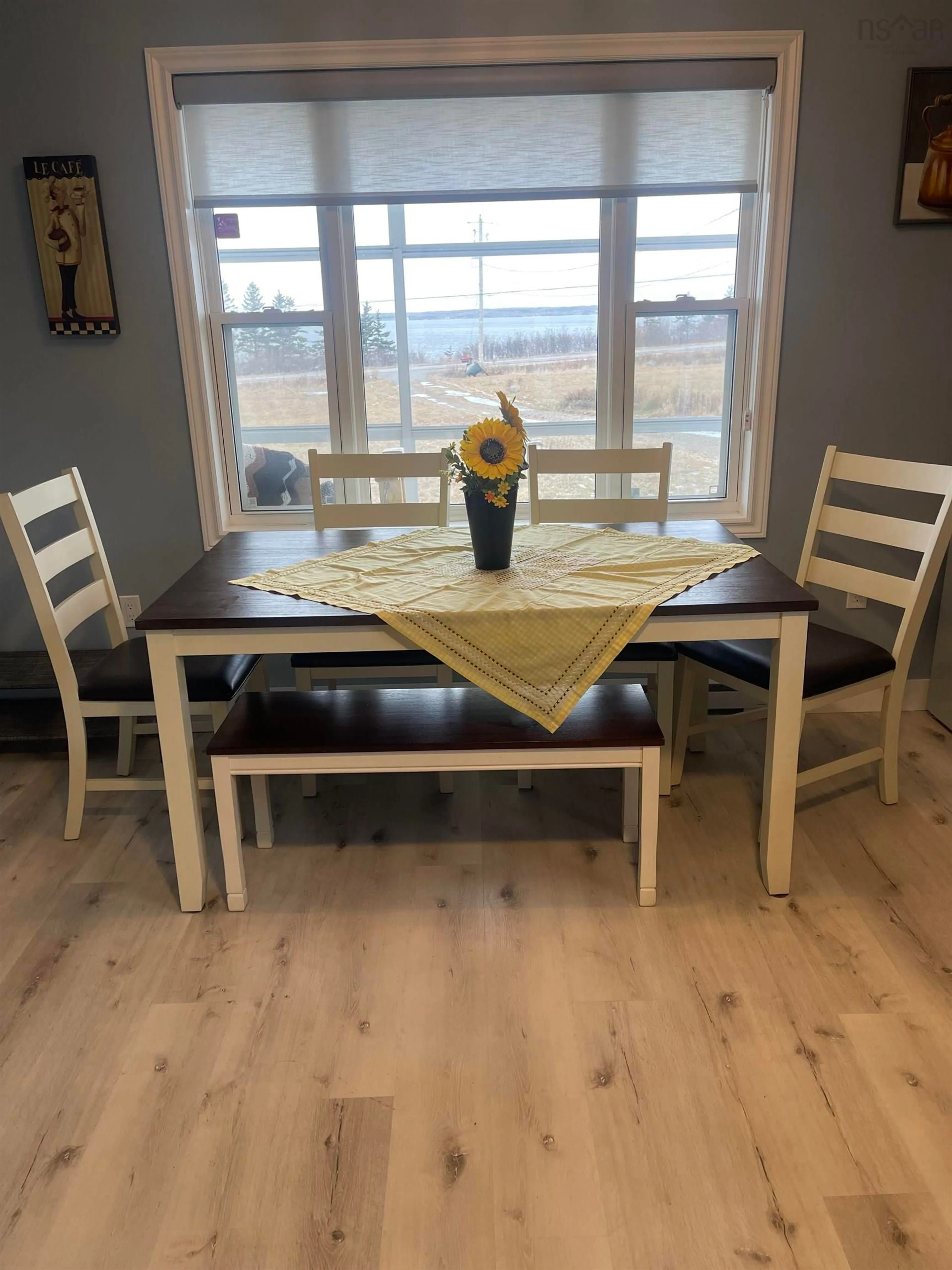 Dining room, wood/laminate floor for 960 Mira Bay Dr, Catalone Gut Nova Scotia B1C 2B8