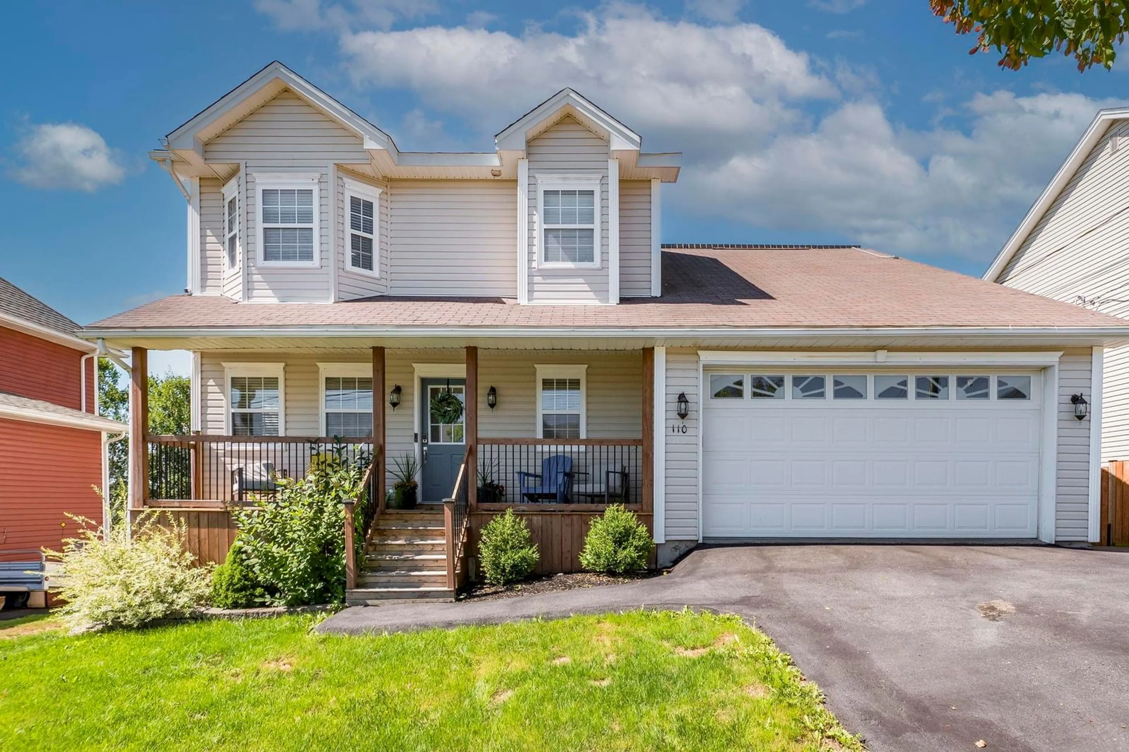 Home with vinyl exterior material, street for 110 Sawmill Cres, Middle Sackville Nova Scotia B4E 3M6