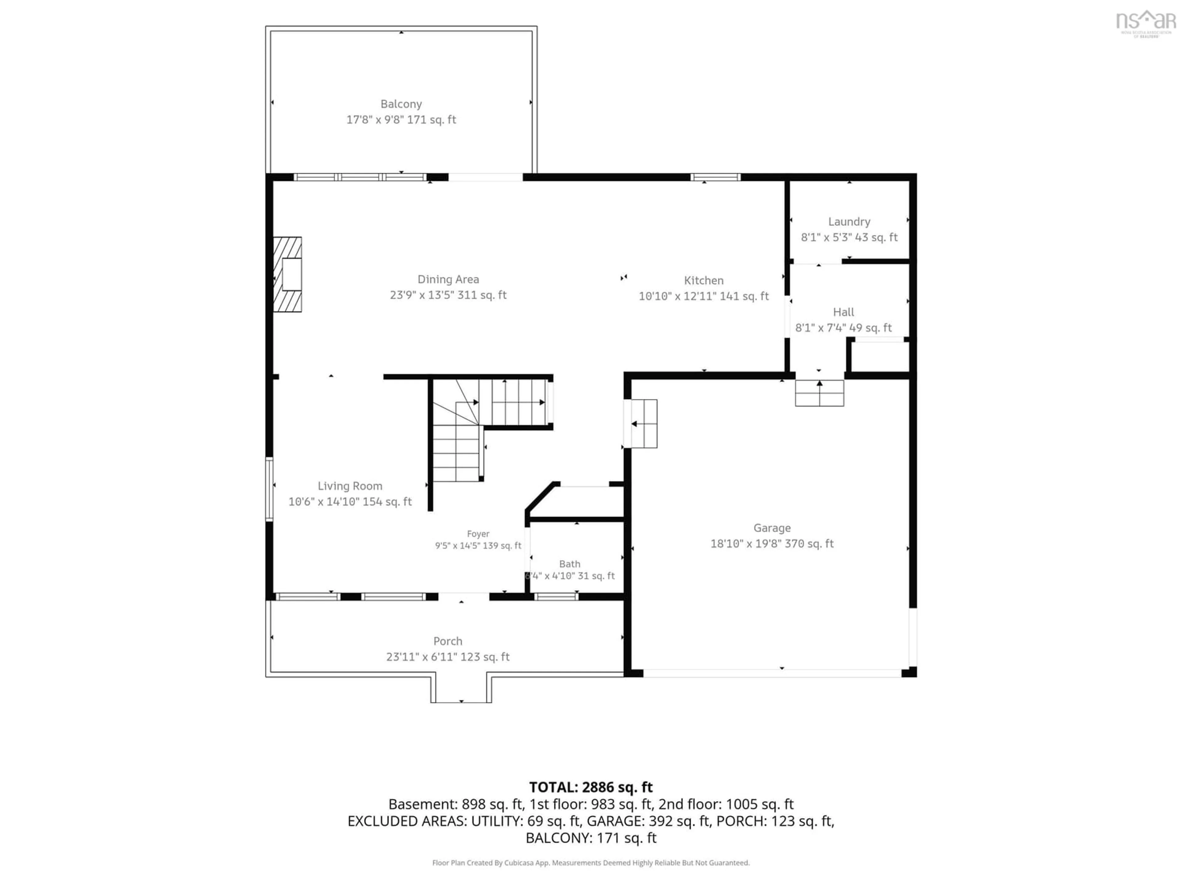 Floor plan for 110 Sawmill Cres, Middle Sackville Nova Scotia B4E 3M6