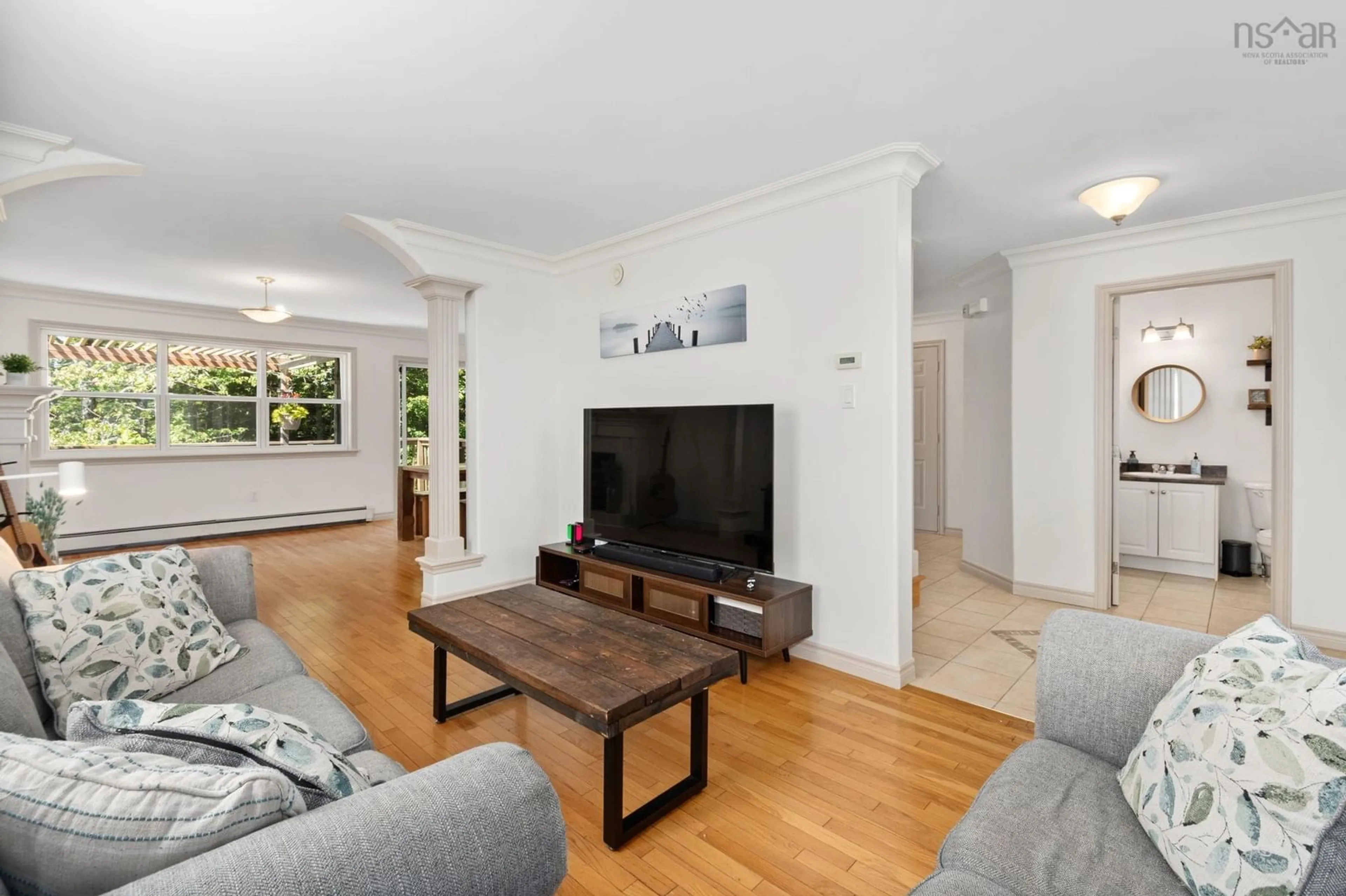 Living room with furniture, unknown for 110 Sawmill Cres, Middle Sackville Nova Scotia B4E 3M6