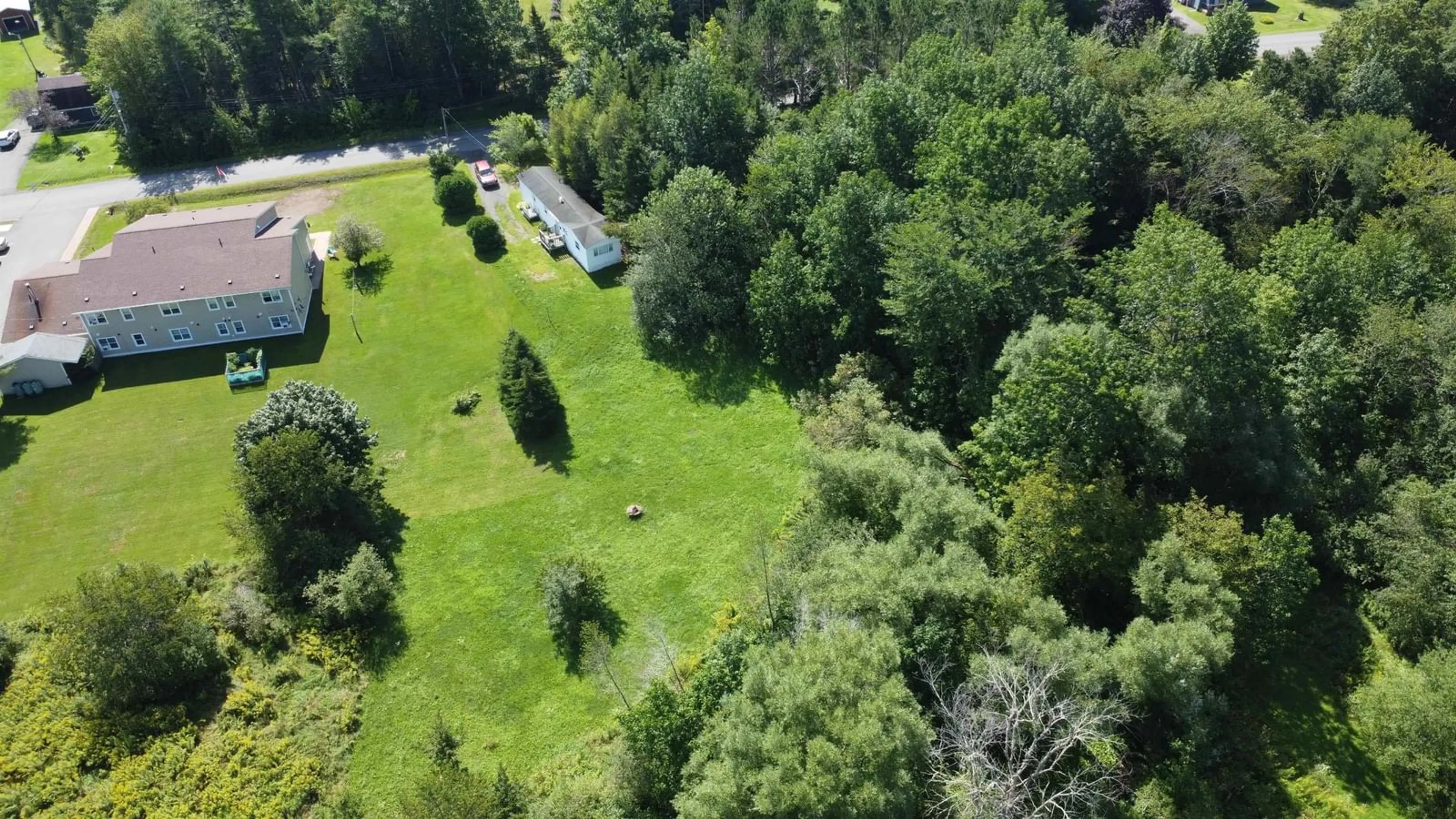 A pic from outside/outdoor area/front of a property/back of a property/a pic from drone, forest/trees view for 805 Marshdale Rd, Hopewell Nova Scotia B0K 1C0