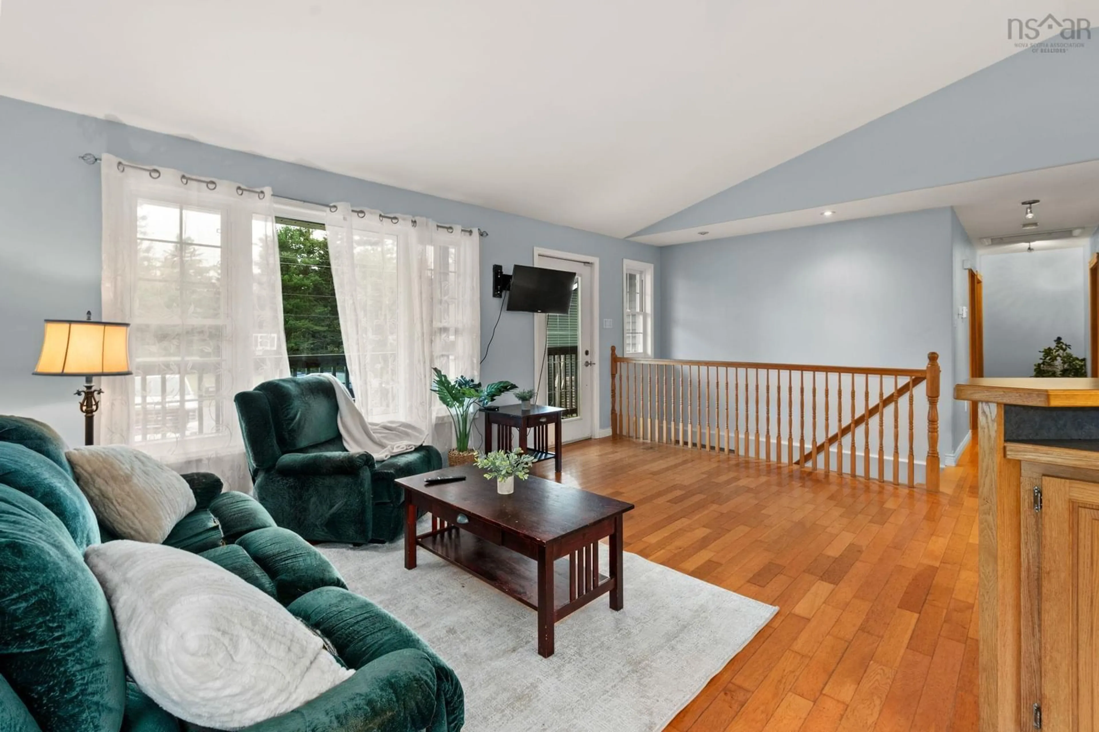 Living room with furniture, unknown for 6667 Highway 14, Nine Mile River Nova Scotia B2S 2V7