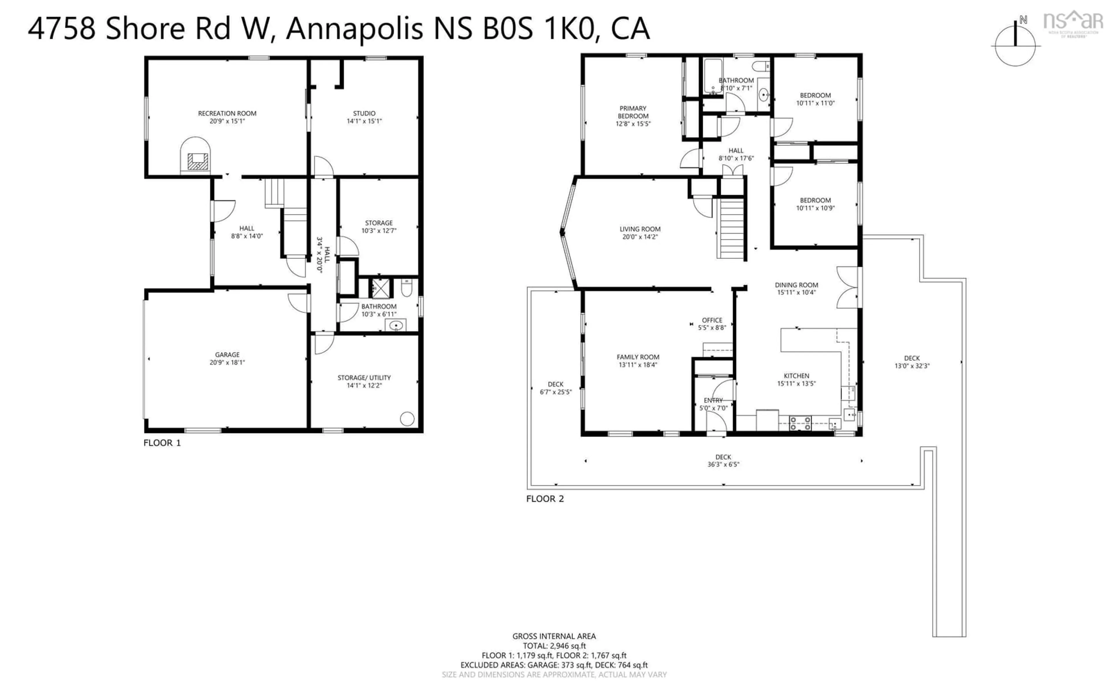 Floor plan for 4758 Shore Rd, Parkers Cove Nova Scotia B0S 1K0