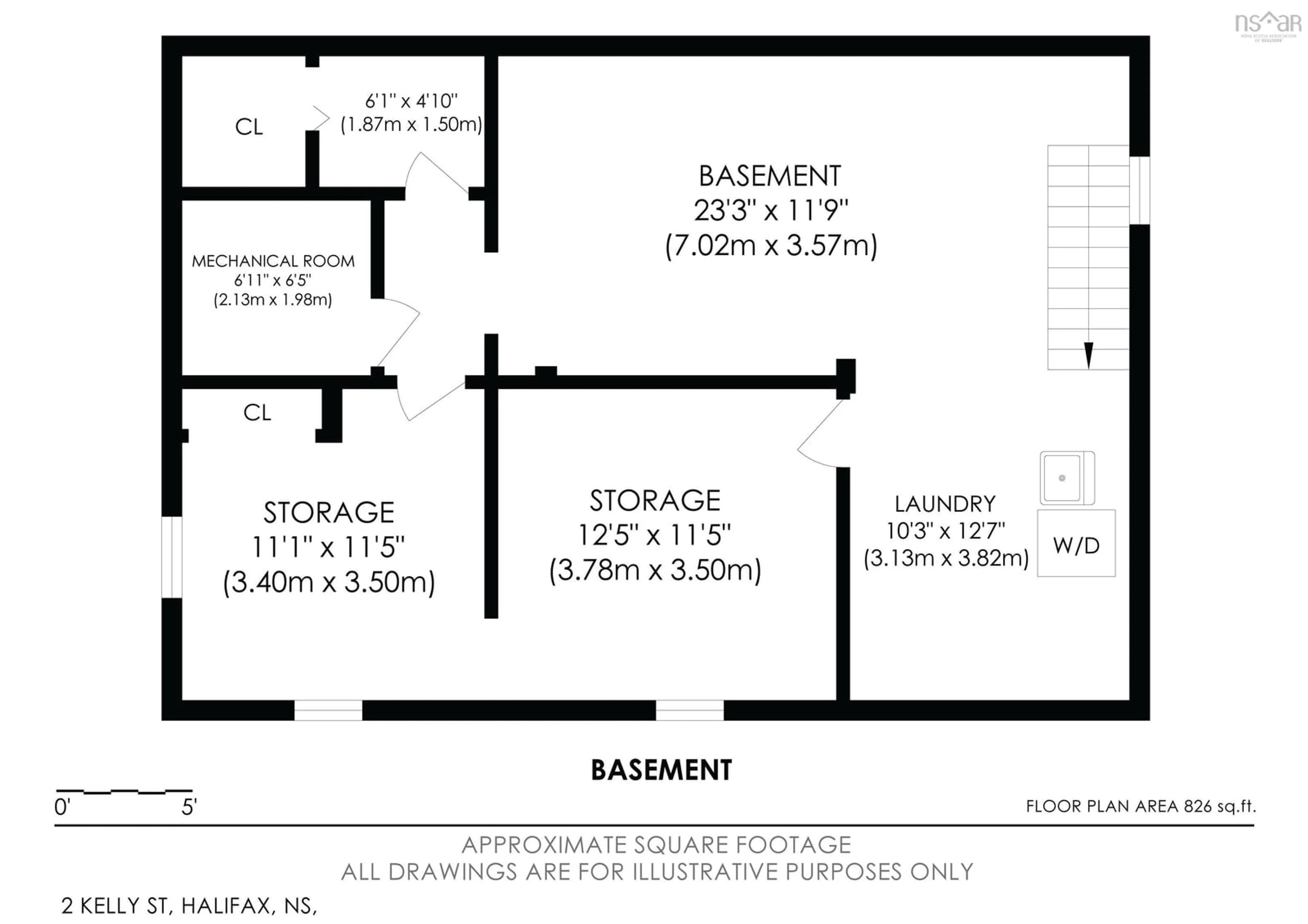 Floor plan for 2 Kelly St, Halifax Nova Scotia B3N 1W1