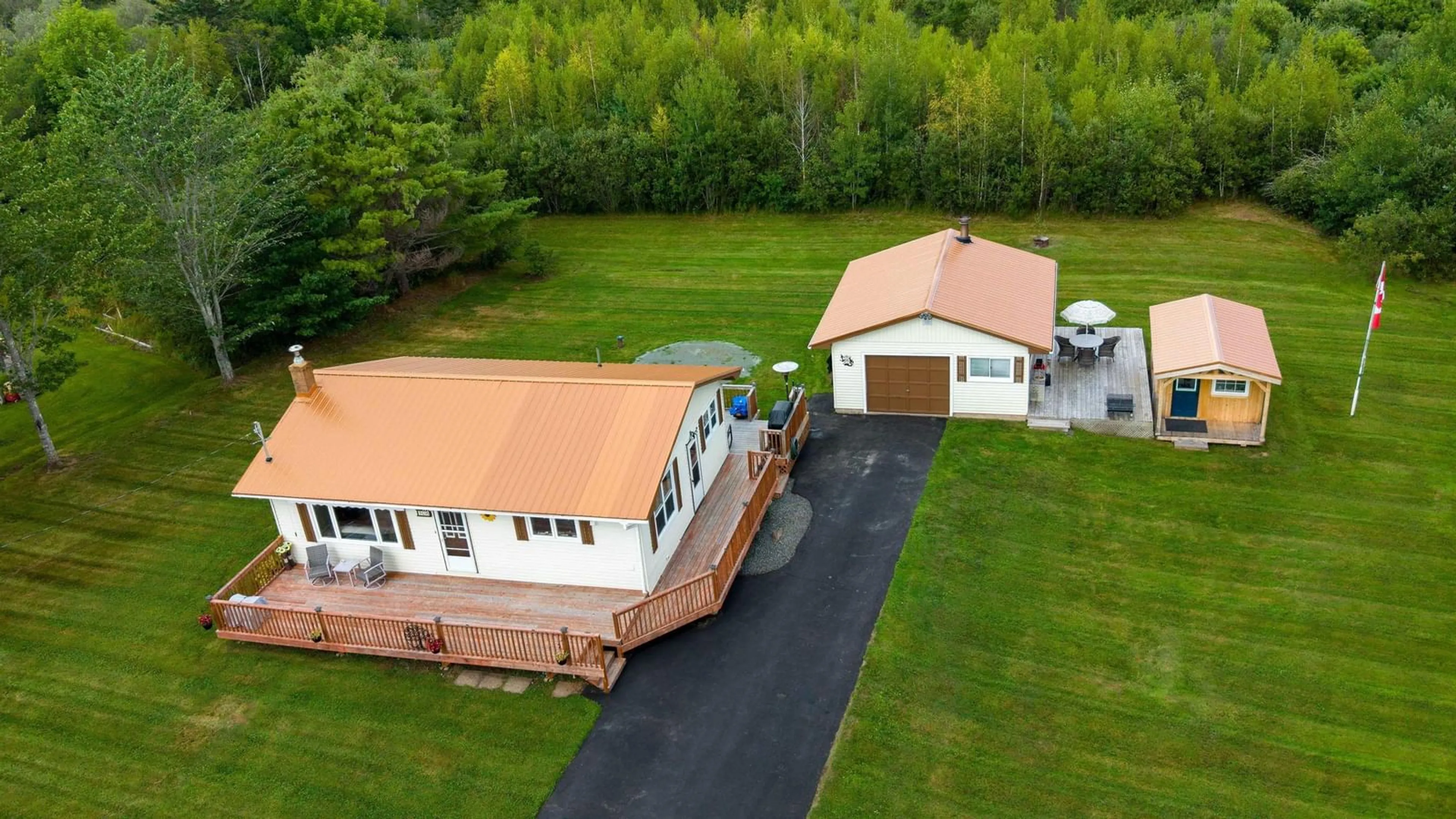 A pic from outside/outdoor area/front of a property/back of a property/a pic from drone, water/lake/river/ocean view for 108 Scotch Hill Rd, Lyons Brook Nova Scotia B0K 1H0