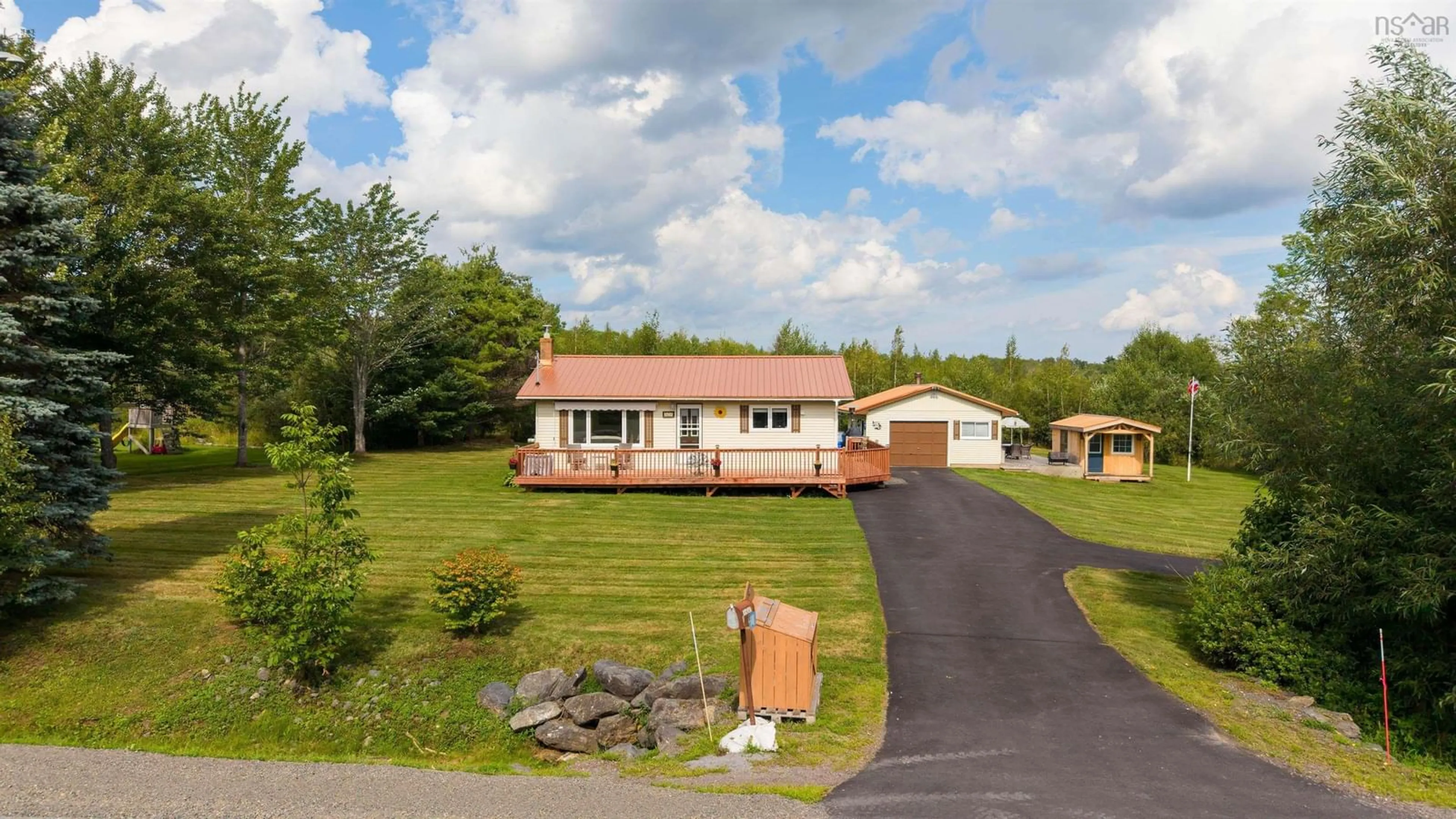 A pic from outside/outdoor area/front of a property/back of a property/a pic from drone, street for 108 Scotch Hill Rd, Lyons Brook Nova Scotia B0K 1H0
