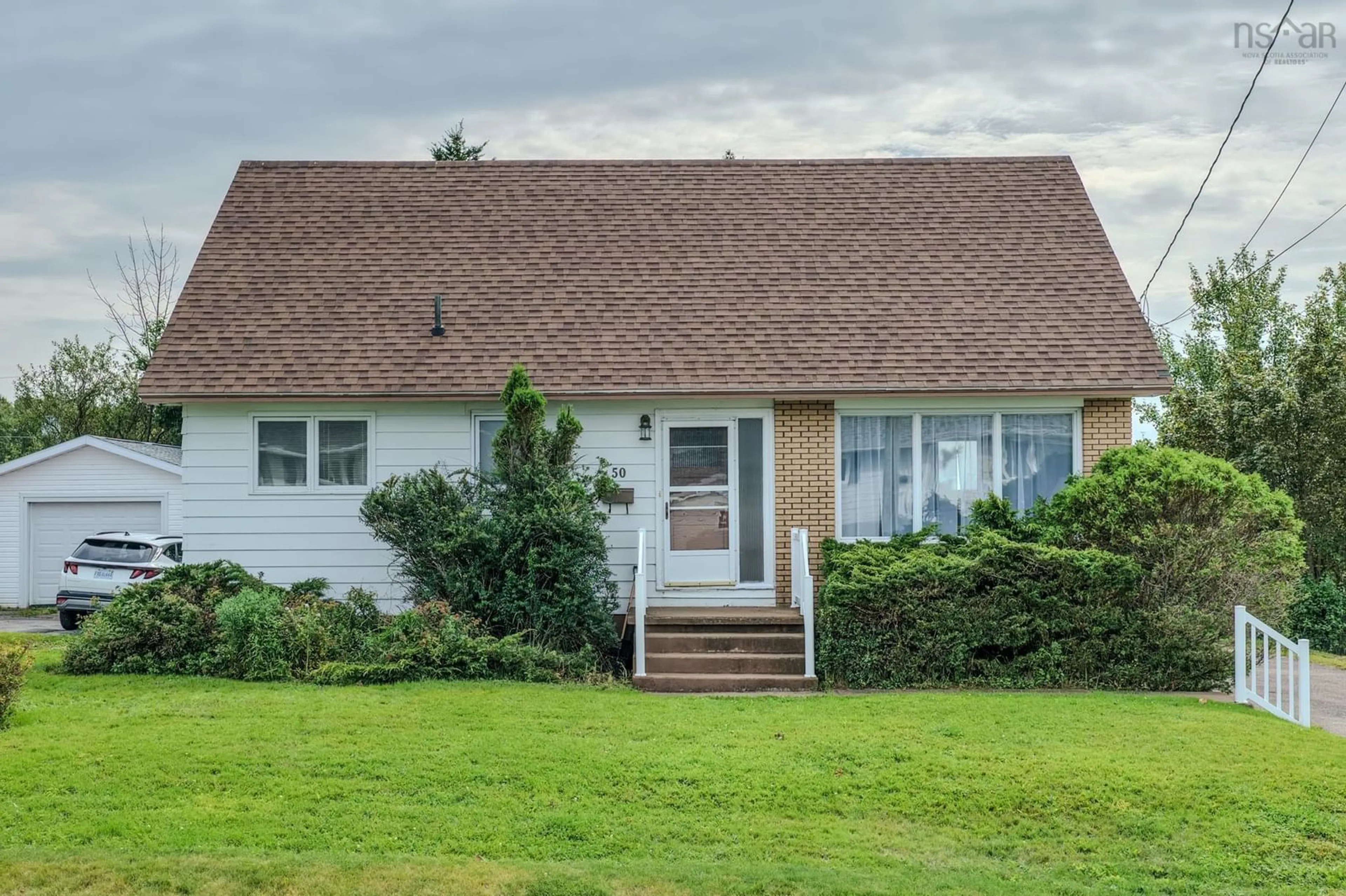 Home with vinyl exterior material, street for 50 Lynne Dr, Sydney Nova Scotia B1P 2Z8