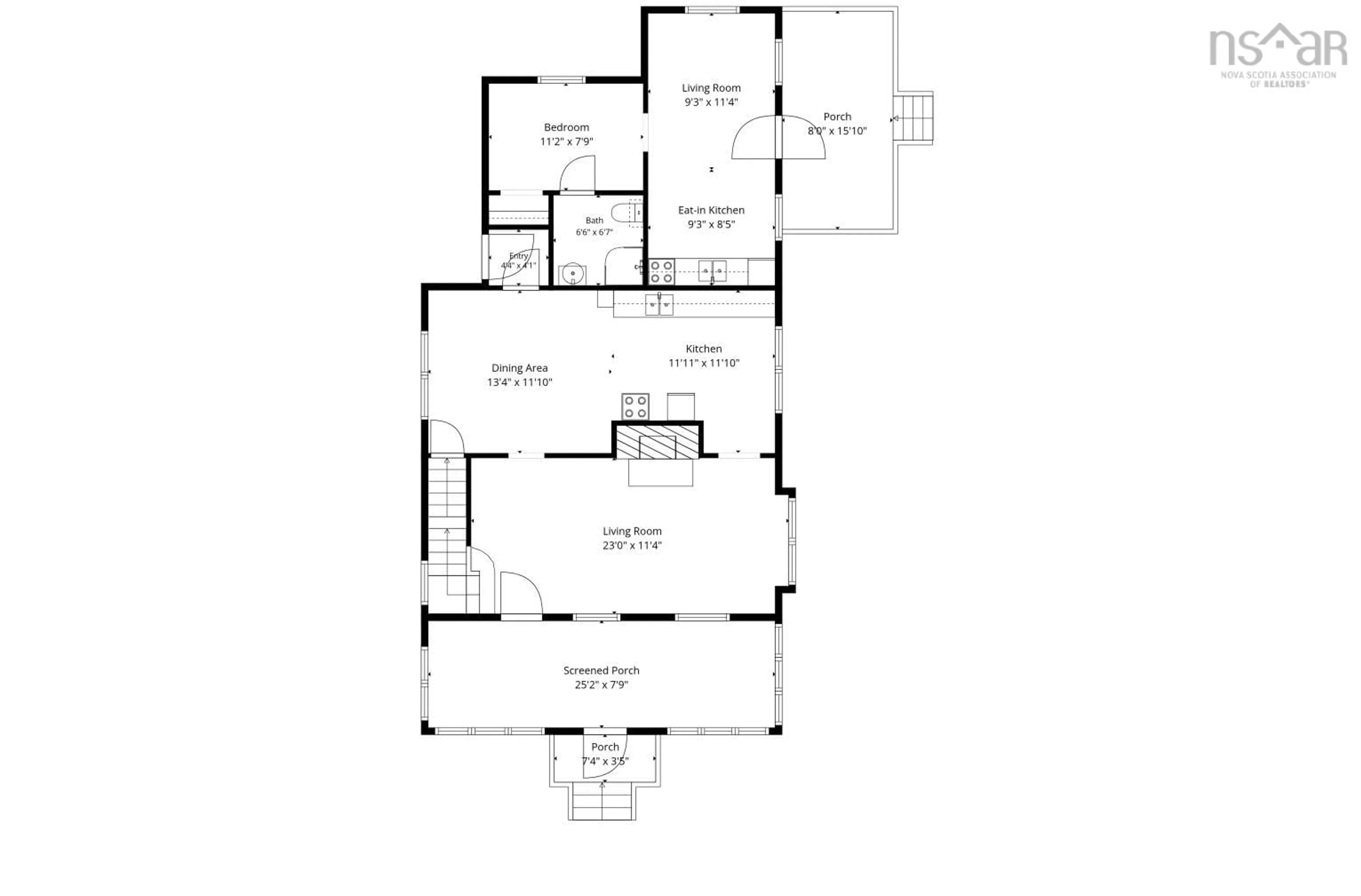 Floor plan for 20 Queen St, Middleton Nova Scotia B0S 1P0