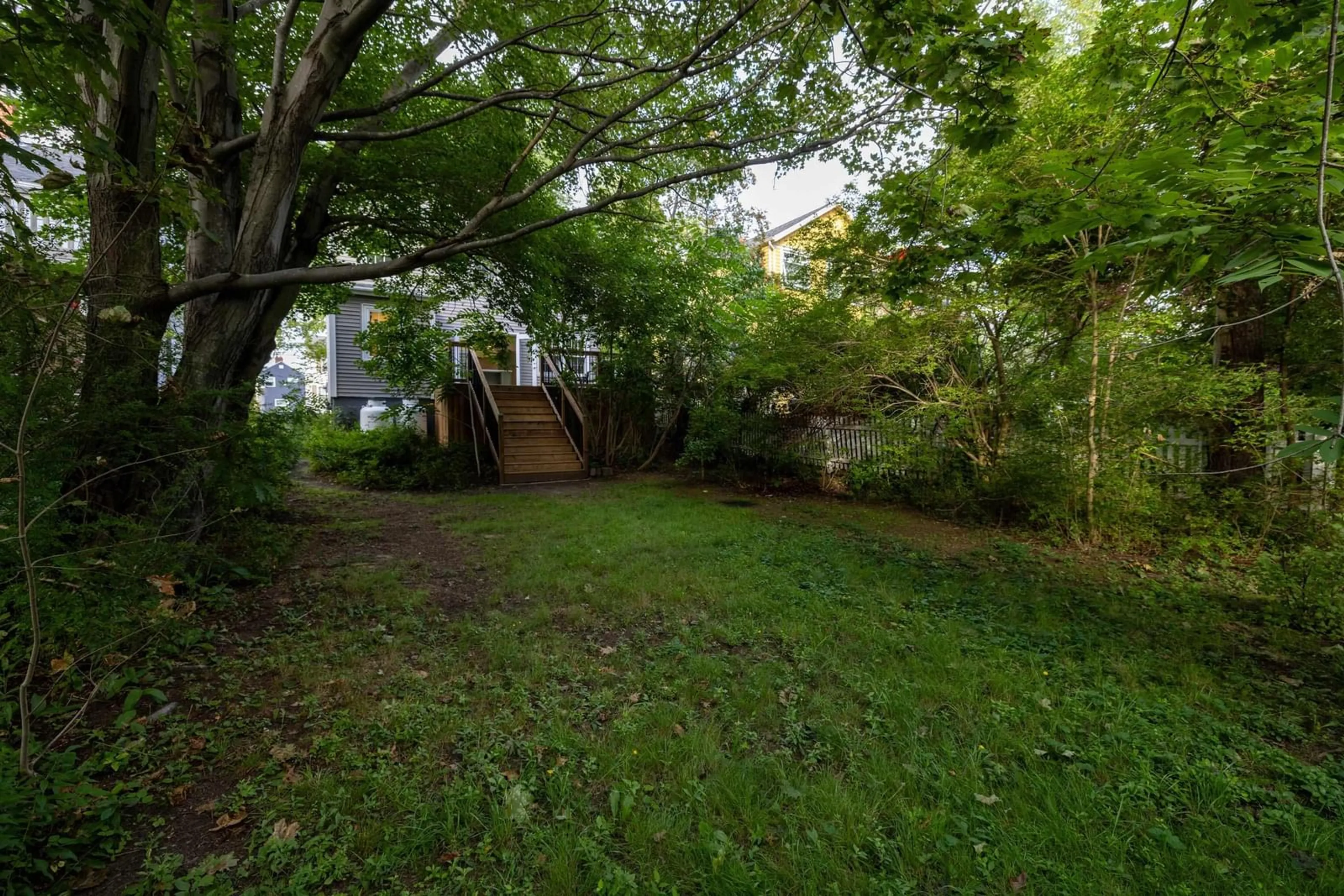 A pic from outside/outdoor area/front of a property/back of a property/a pic from drone, forest/trees view for 2934 Oxford St, Halifax Nova Scotia B3L 2W1