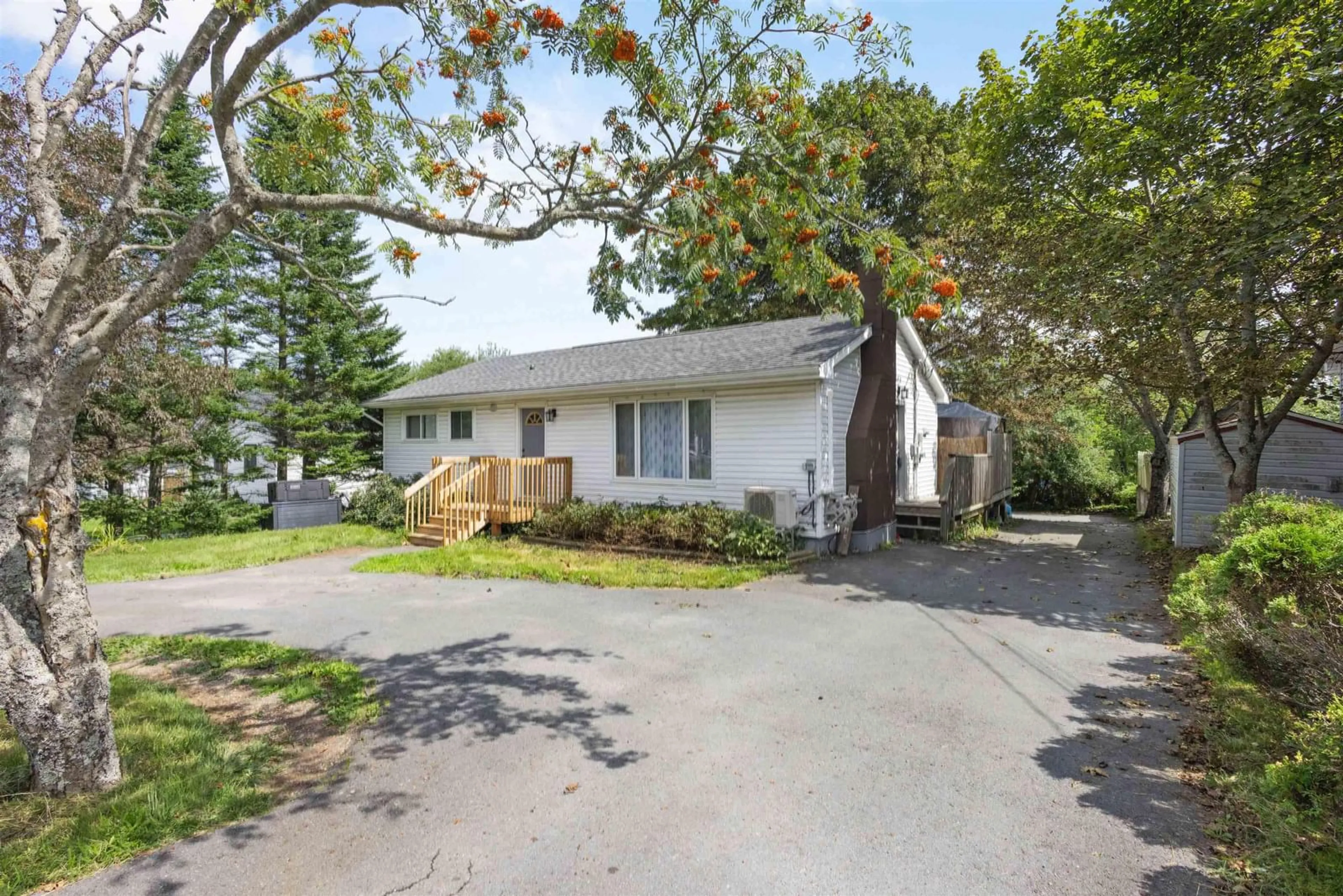 A pic from outside/outdoor area/front of a property/back of a property/a pic from drone, street for 37 Beaver Bank Rd, Lower Sackville Nova Scotia B4E 1G4