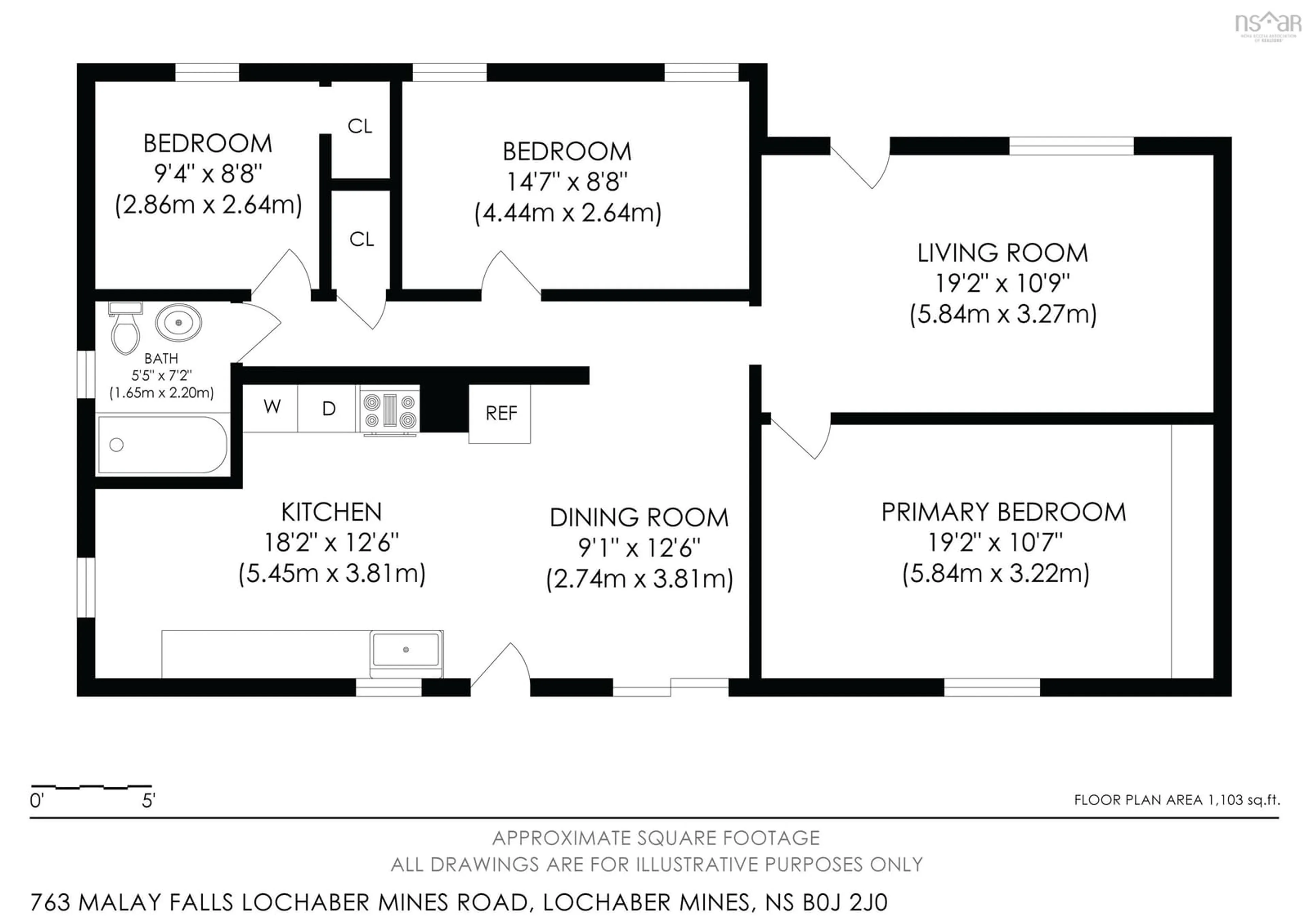Floor plan for 763 Malay Falls Lochaber Mines Rd, Lochaber Mines Nova Scotia B0J 2J0