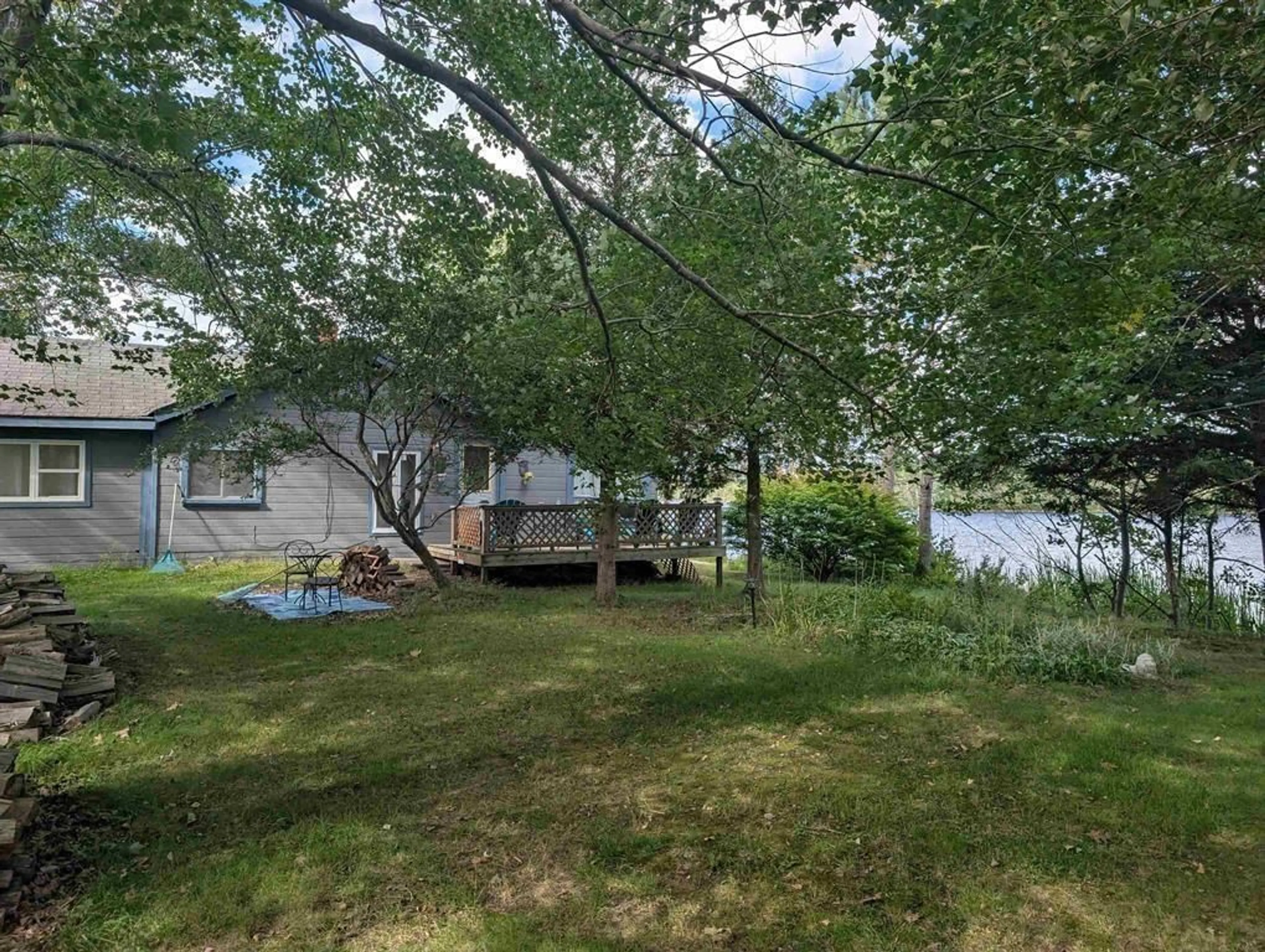 A pic from outside/outdoor area/front of a property/back of a property/a pic from drone, forest/trees view for 40 Loon Haven Way, Lakeview Nova Scotia B4C 4C8