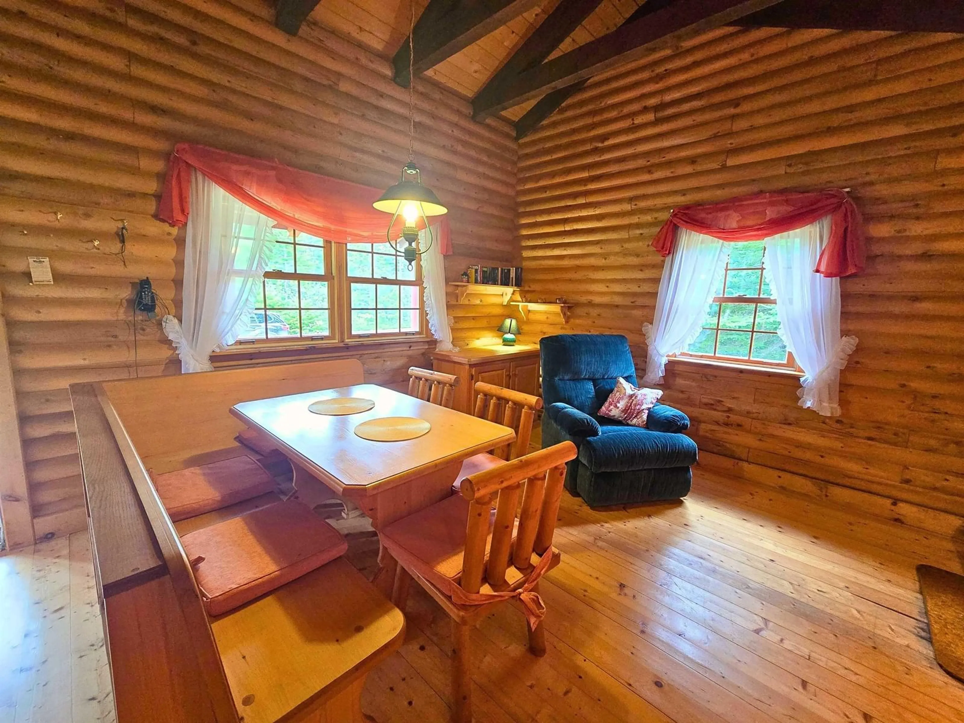 Dining room, wood/laminate floor for 21 Lakefront Dr, Loch Lomond Nova Scotia B2E 1B3