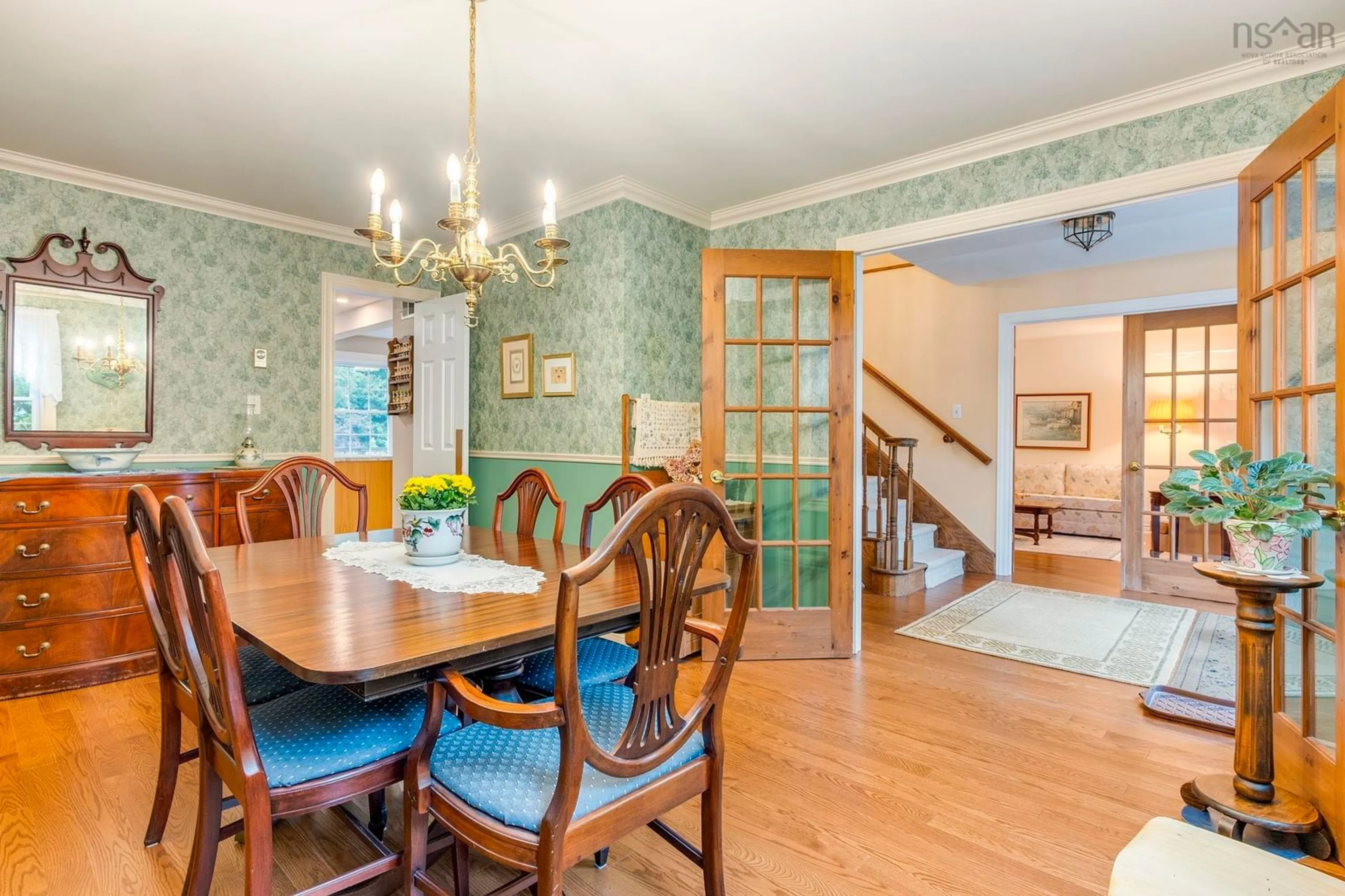 Dining room, wood/laminate floor for 6 Brockhurst Close, Clayton Park Nova Scotia B3M 3V4