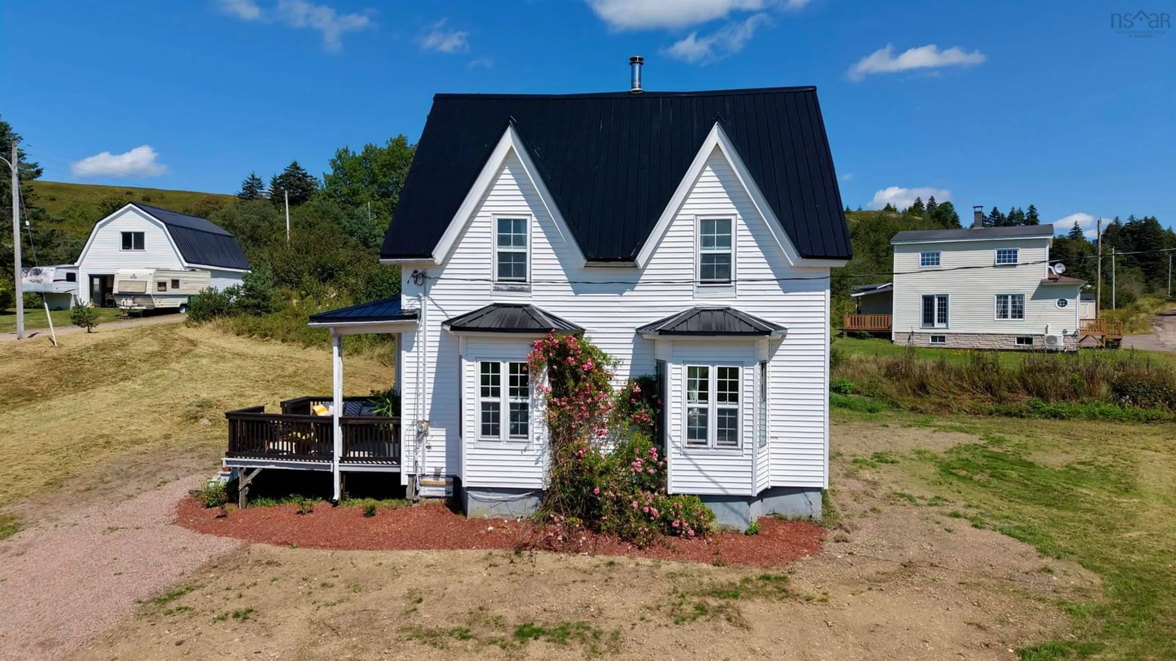 A pic from outside/outdoor area/front of a property/back of a property/a pic from drone, building for 212 Brook Rd, Port Greville Nova Scotia B0M 1T0